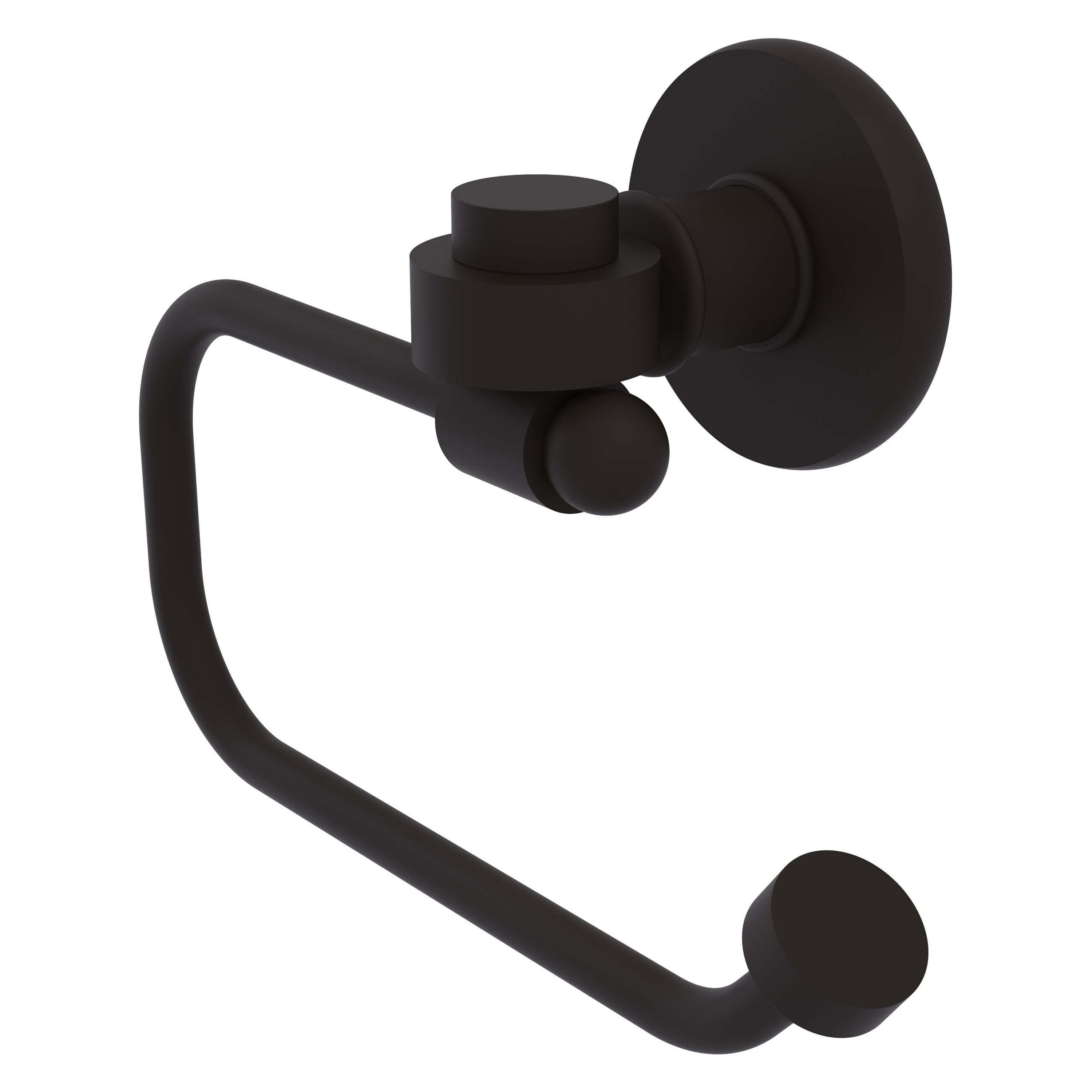 Allied Brass 2024E-ORB Continental Oil-rubbed Bronze Wall mount Single post Toilet Paper Holder 1 -Rolls with Storage