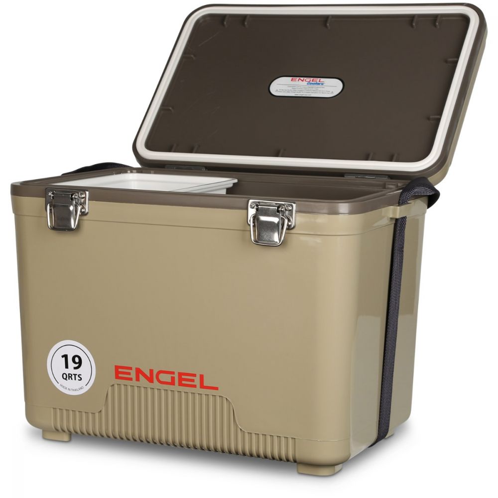 Engel Coolers Tan/Plastic 19-Quart Insulated Chest Cooler at