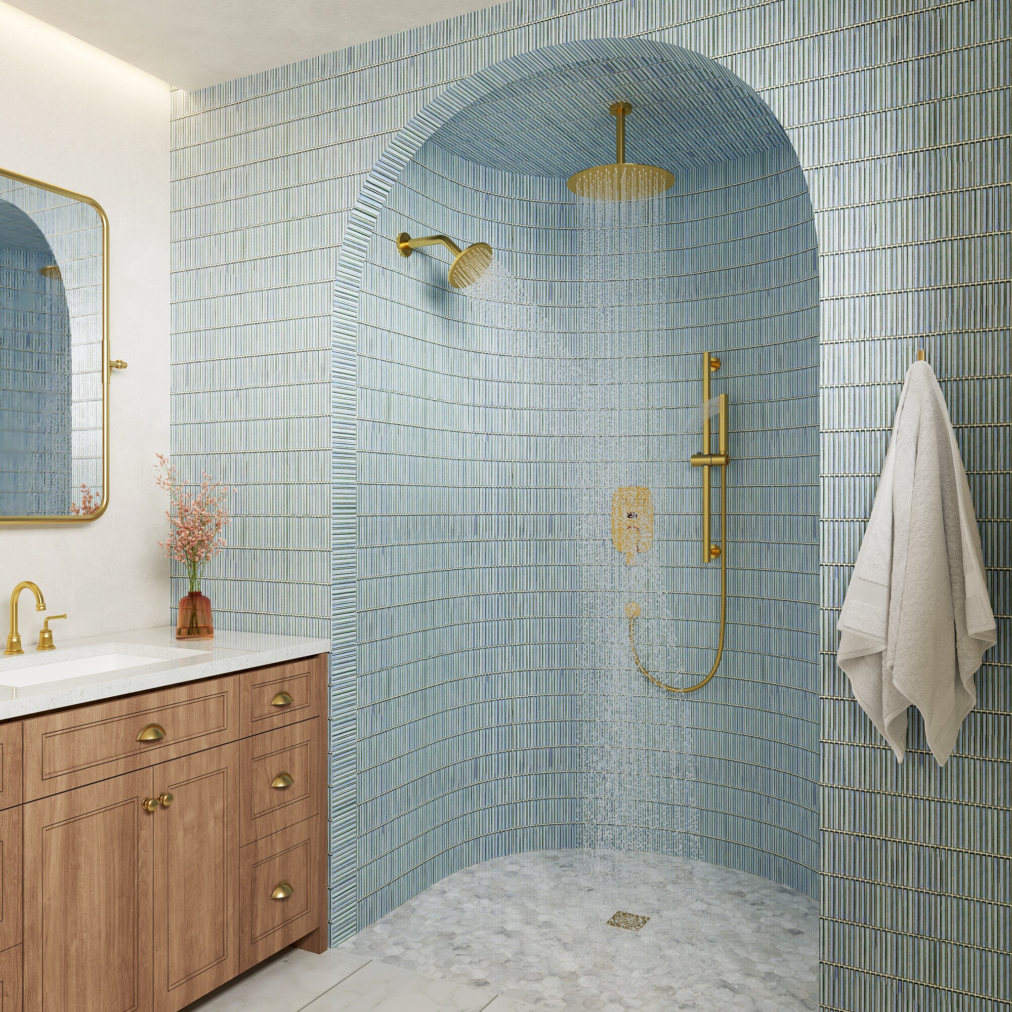 CASAINC CS6837-16BN Showerhead-Bar-Panels - View #4