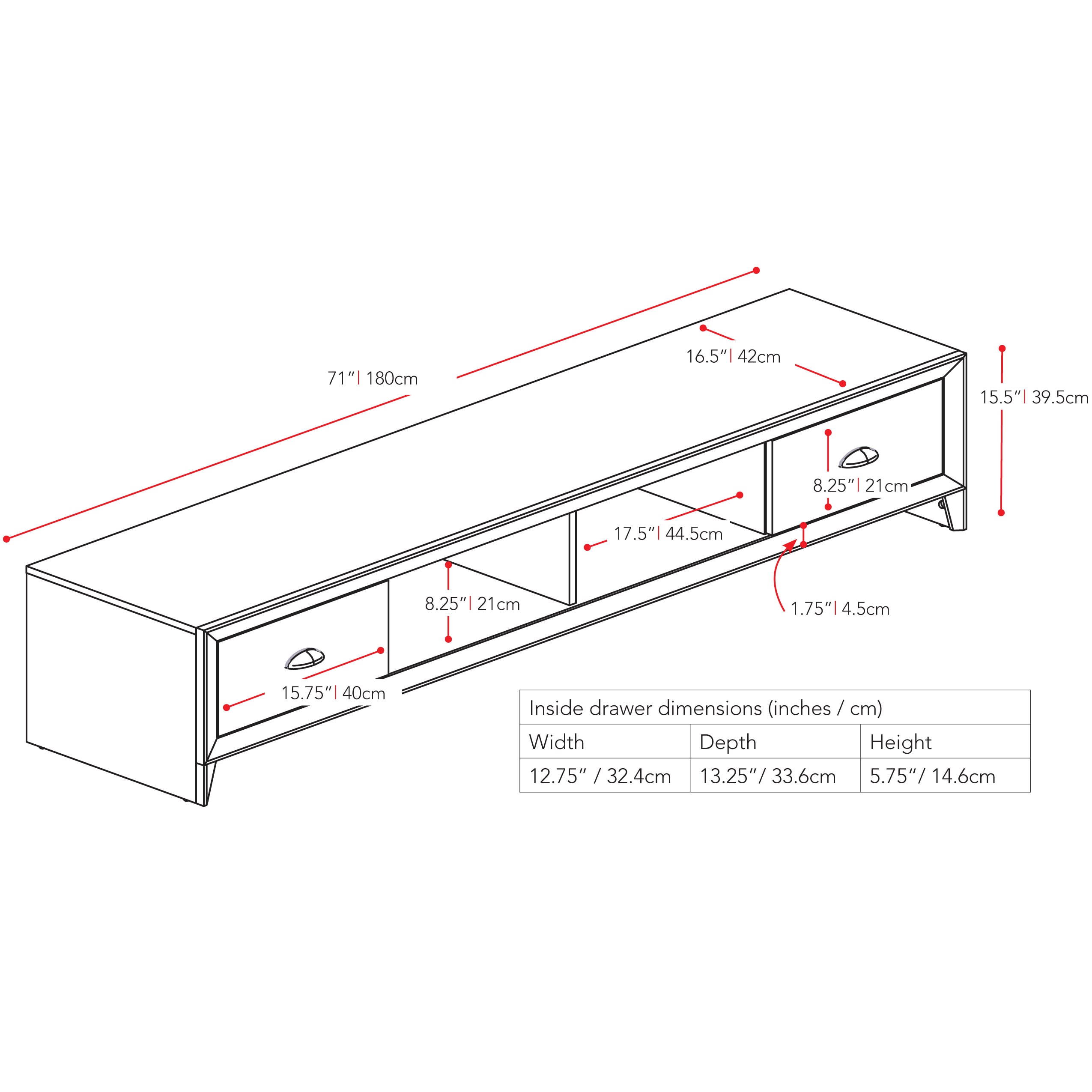 CorLiving TLK-872-B Tv-Stands - View #4