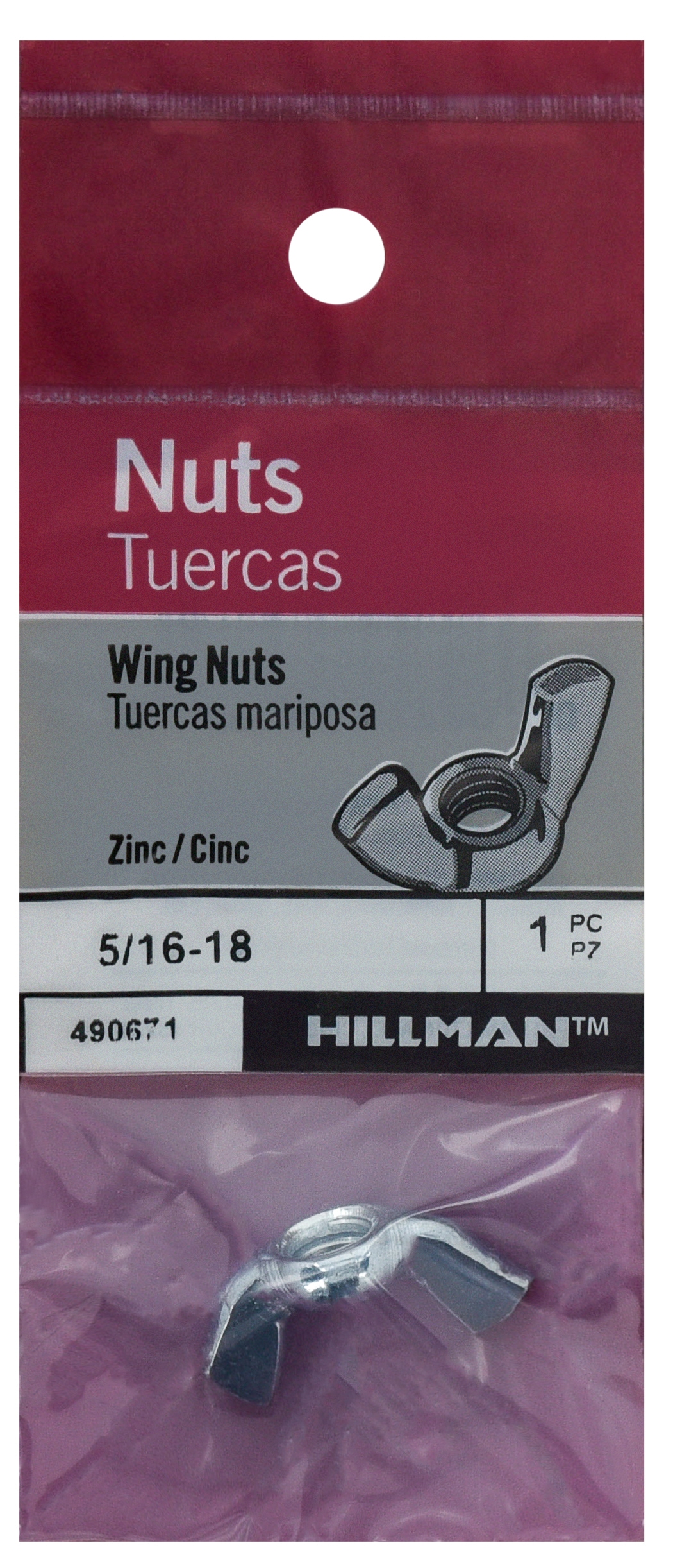5/16-18 Qty-1000 Wing Nuts Zinc Plated Steel 