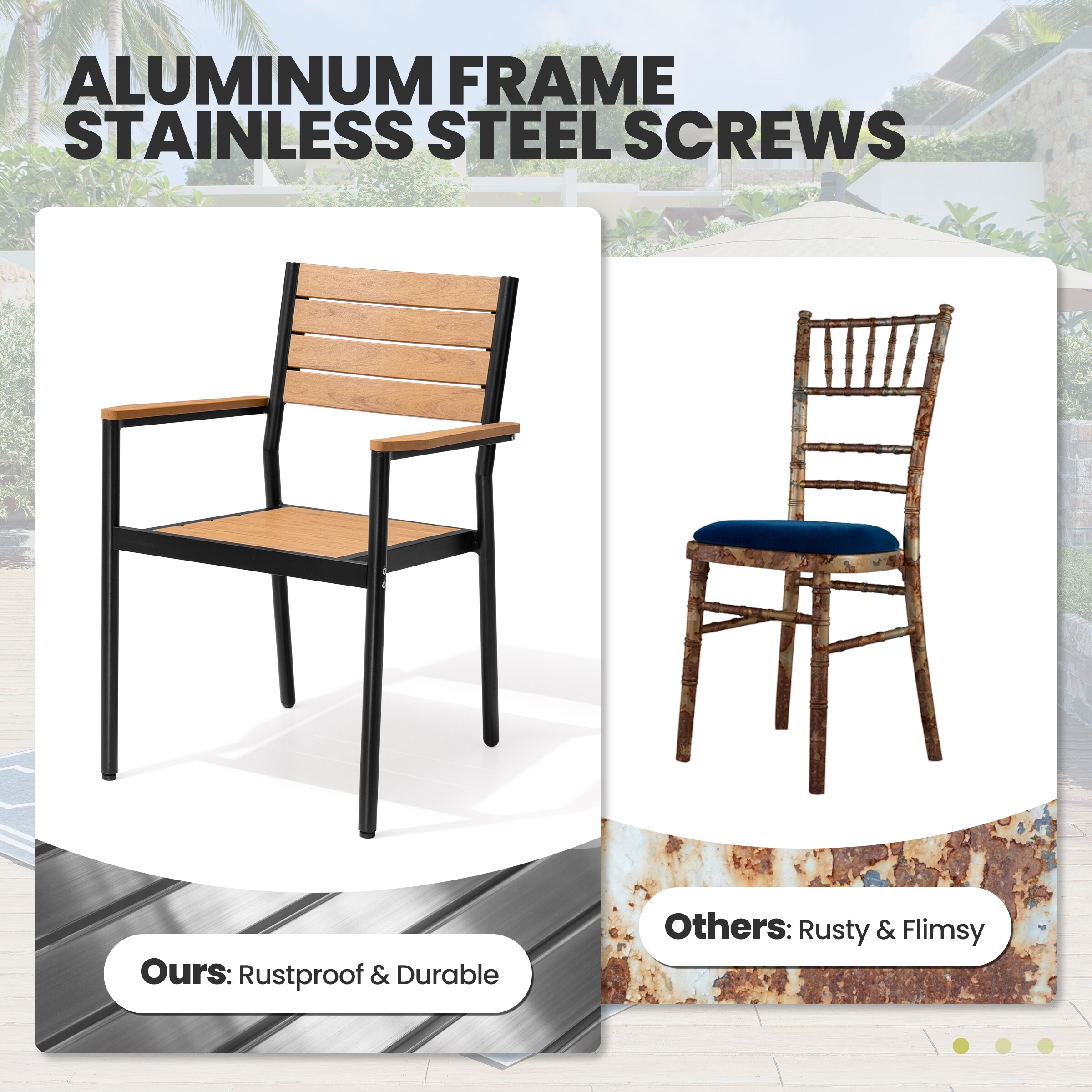 Crestlive Products CL-TD6338BRN300-13 Patio-Dining-Sets - View #9
