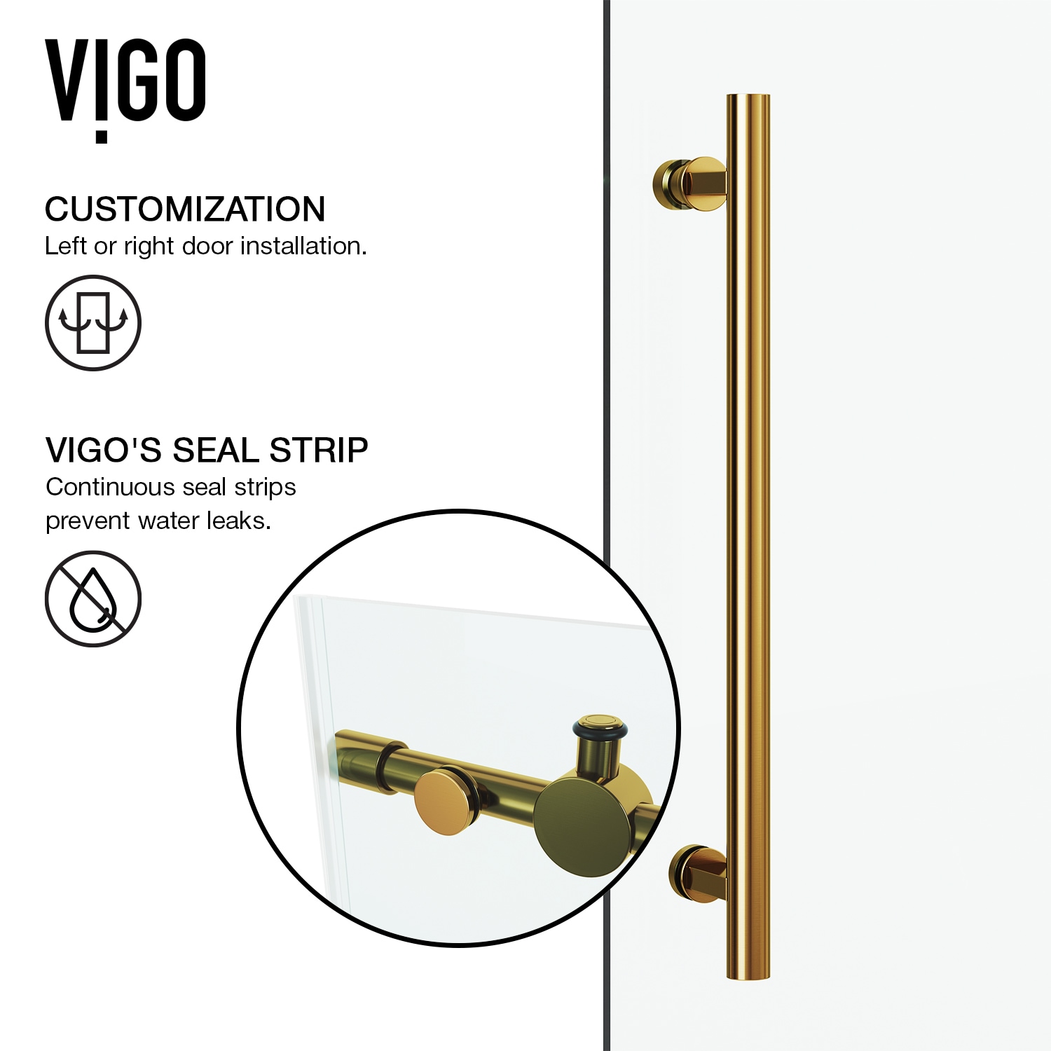 VIGO VG6051MGCL48 Shower-Doors - View #9
