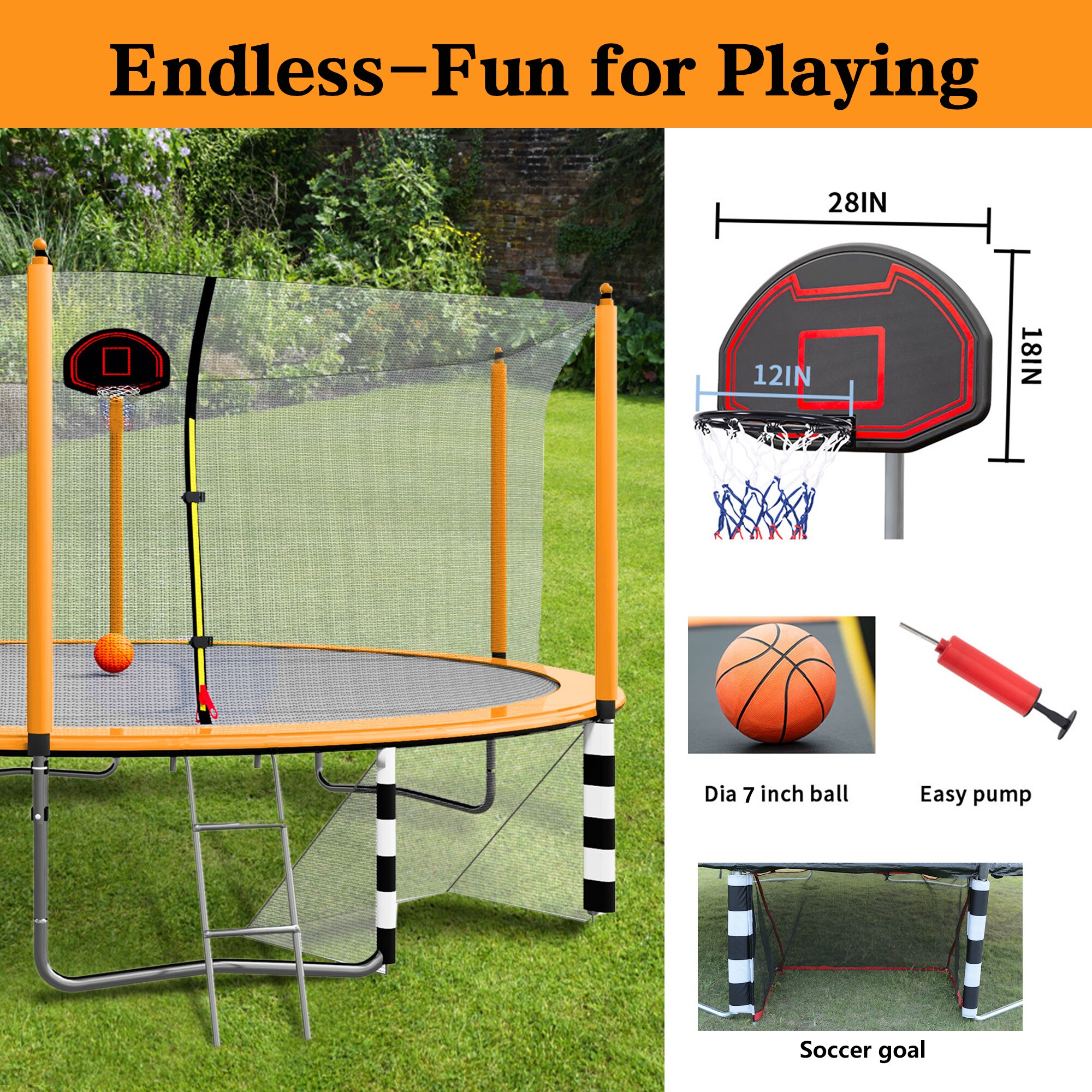 Fun Orange FUN25BC11 trampolines - View #3