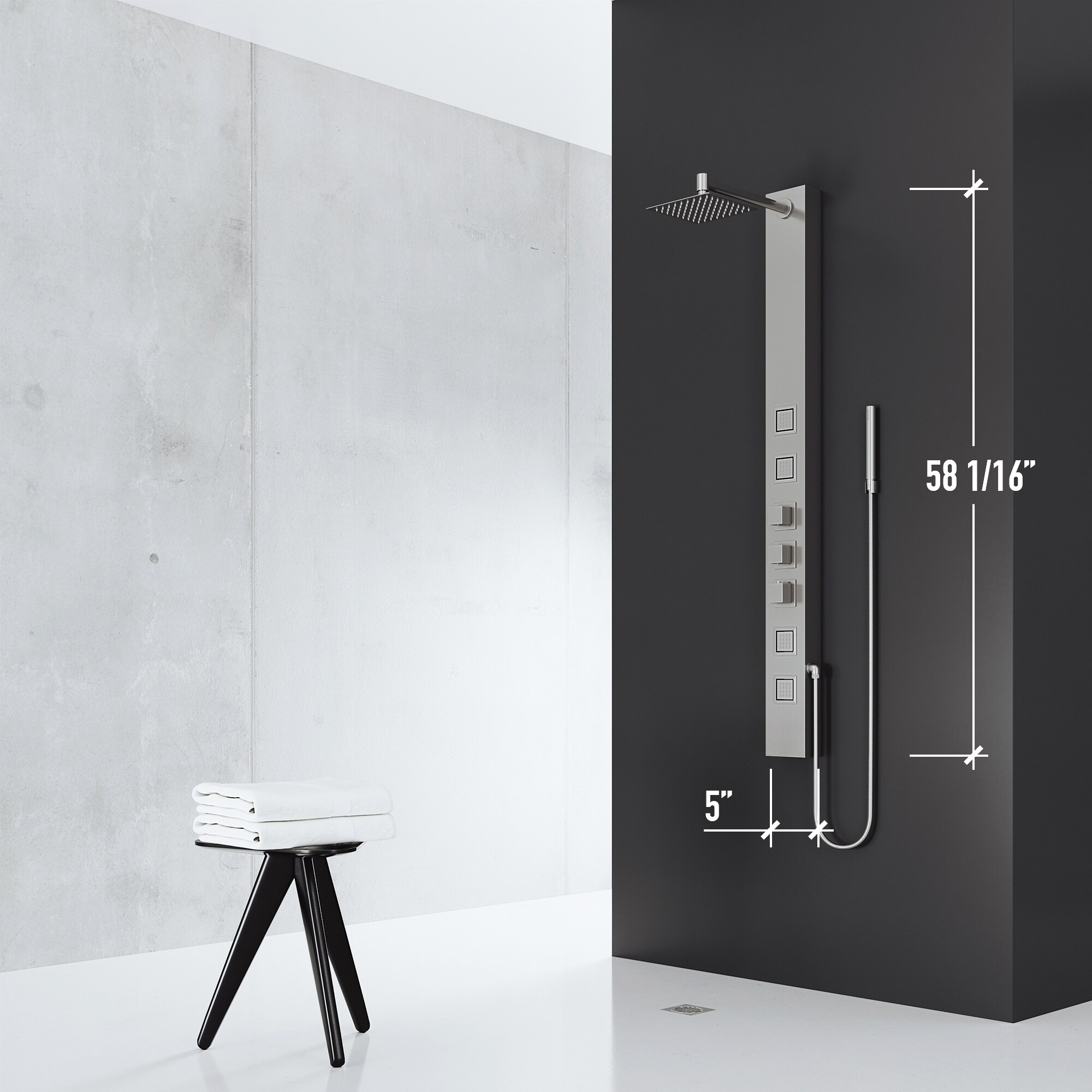 VIGO VG08021ST Showerhead-Bar-Panels - View #7