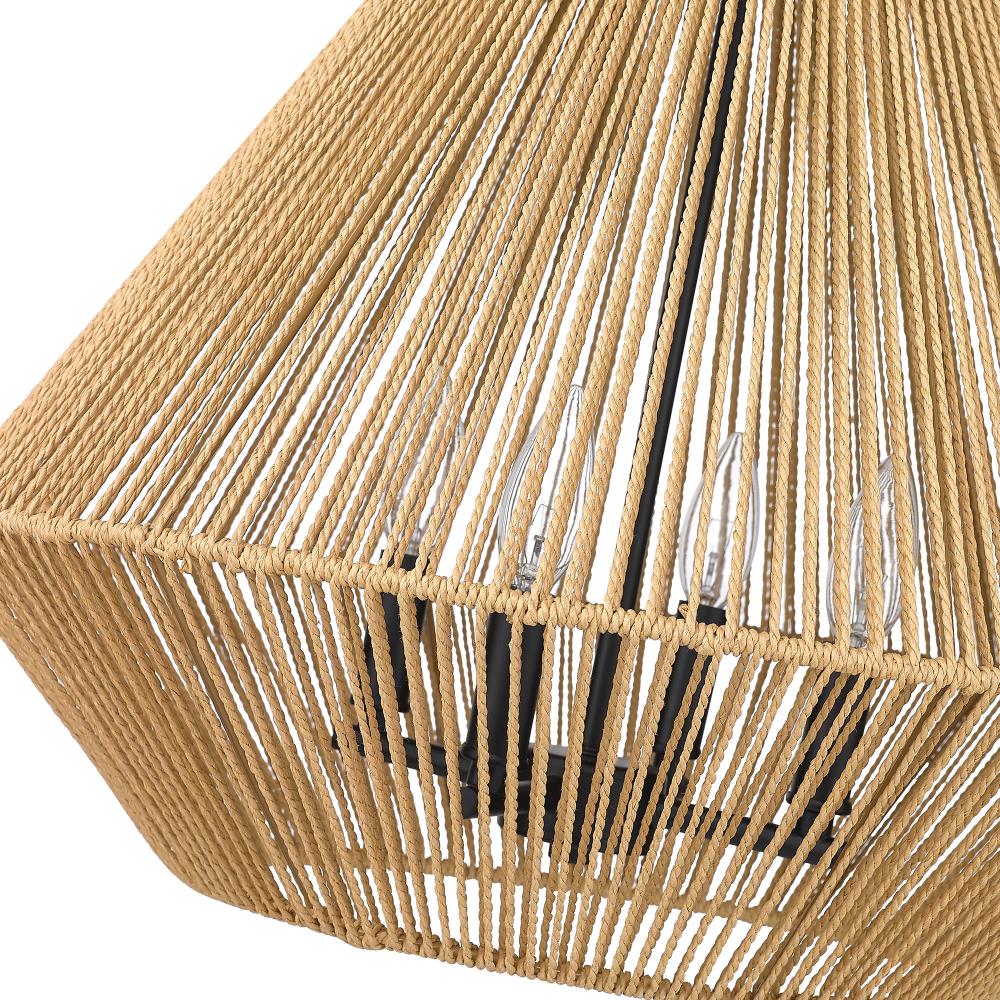 Golden Lighting 6937-4P BLK-NR Pendant-Lights - View #5