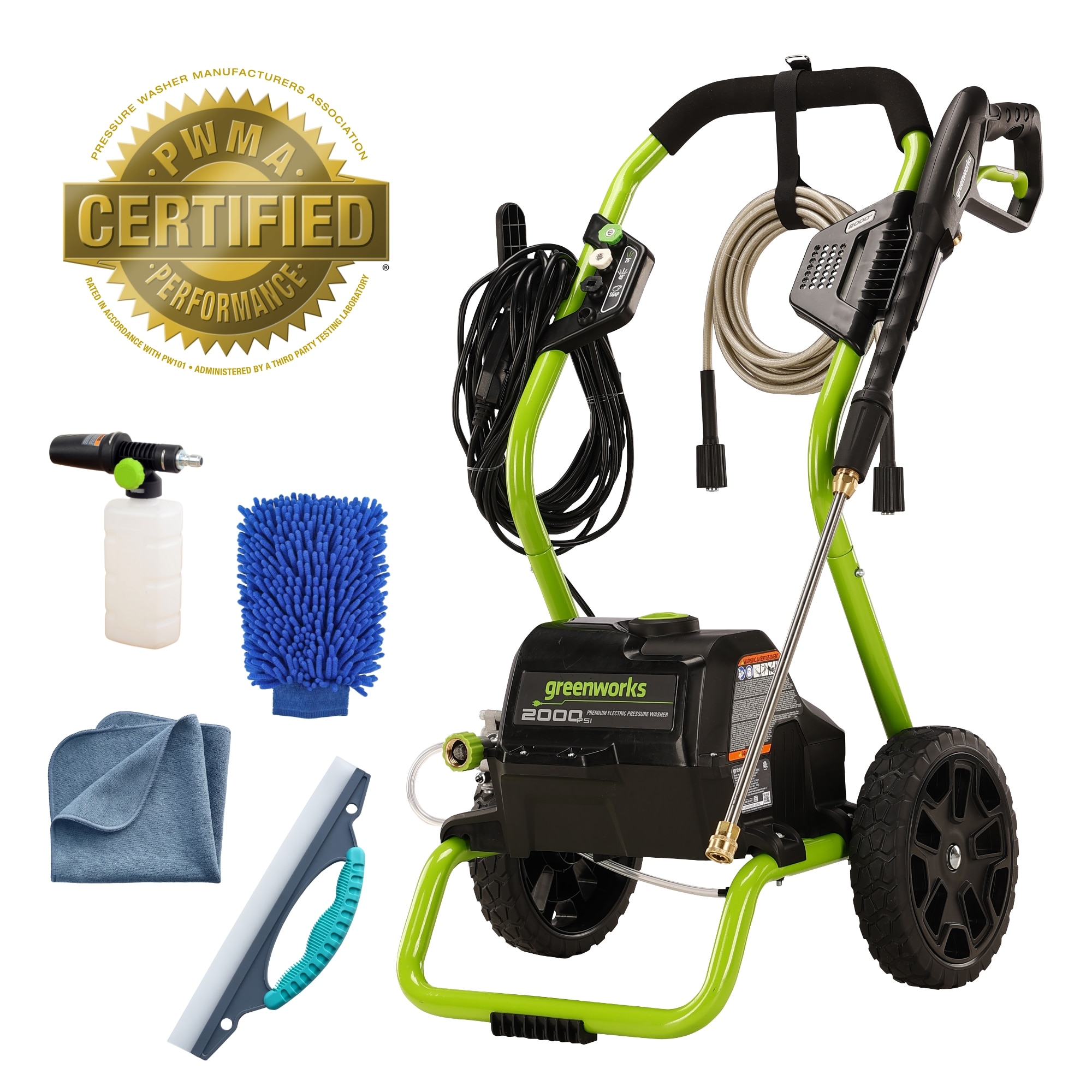 Greenworks 2000 Psi Pressure Washer How To Use Soap