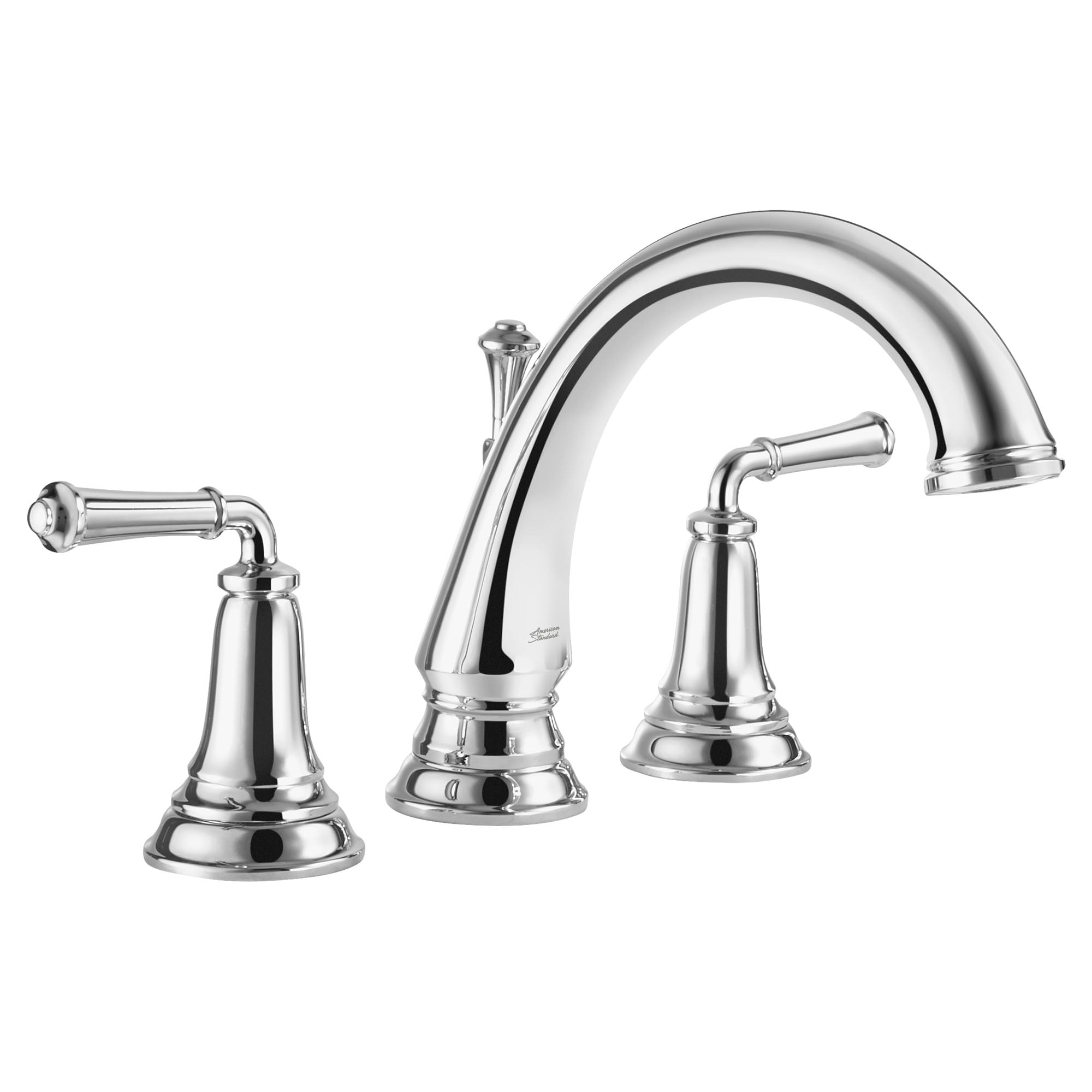 American Standard Delancey Polished Chrome 2-handle Deck-mount Roman High-arc Bathtub Faucet