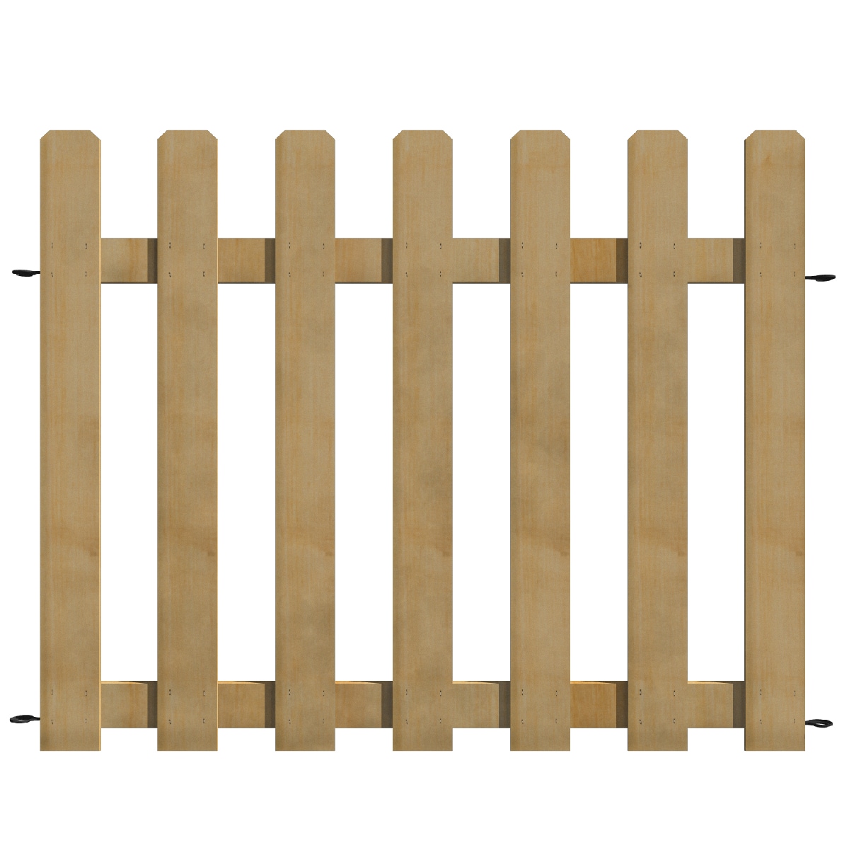 YARDLINK 2.83-ft x 3.6-ft Brown Dog Ear Wood Fence Gate in the Wood Fence  Gates department at