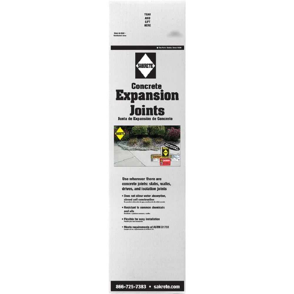 Sakrete 206514 0.5-in x 4-in Polyethylene Concrete Expansion Joints