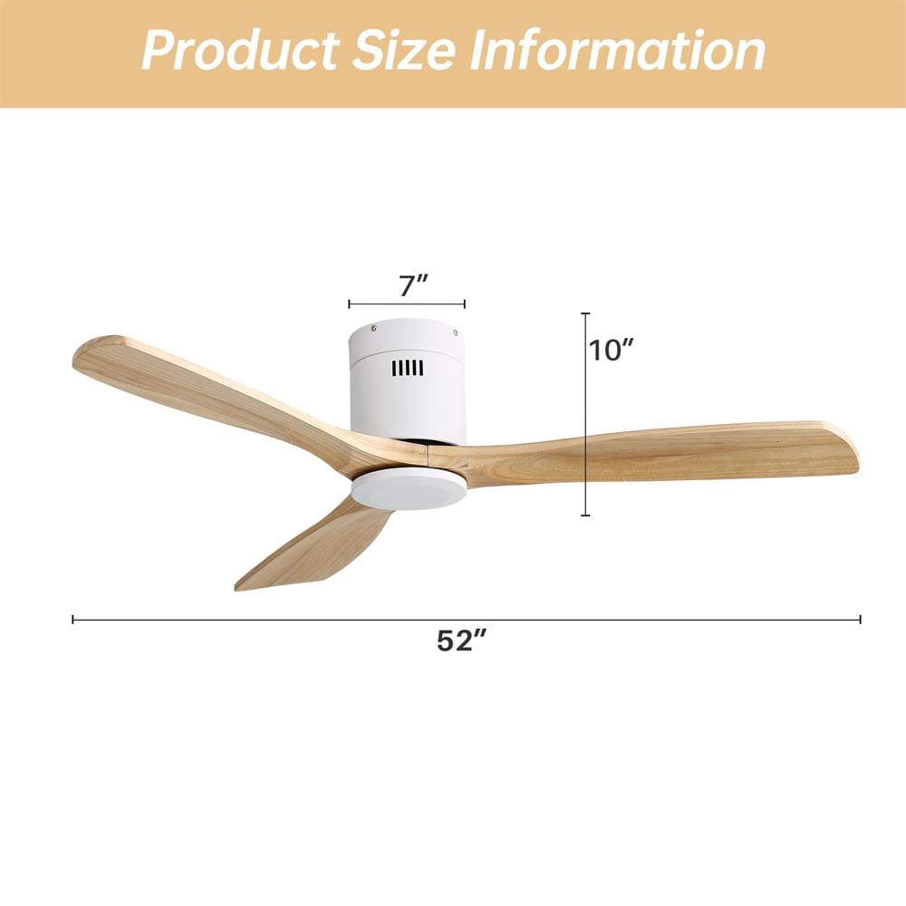 Sofucor LW-52143-WH-WD-YM Ceiling-Fans - View #8