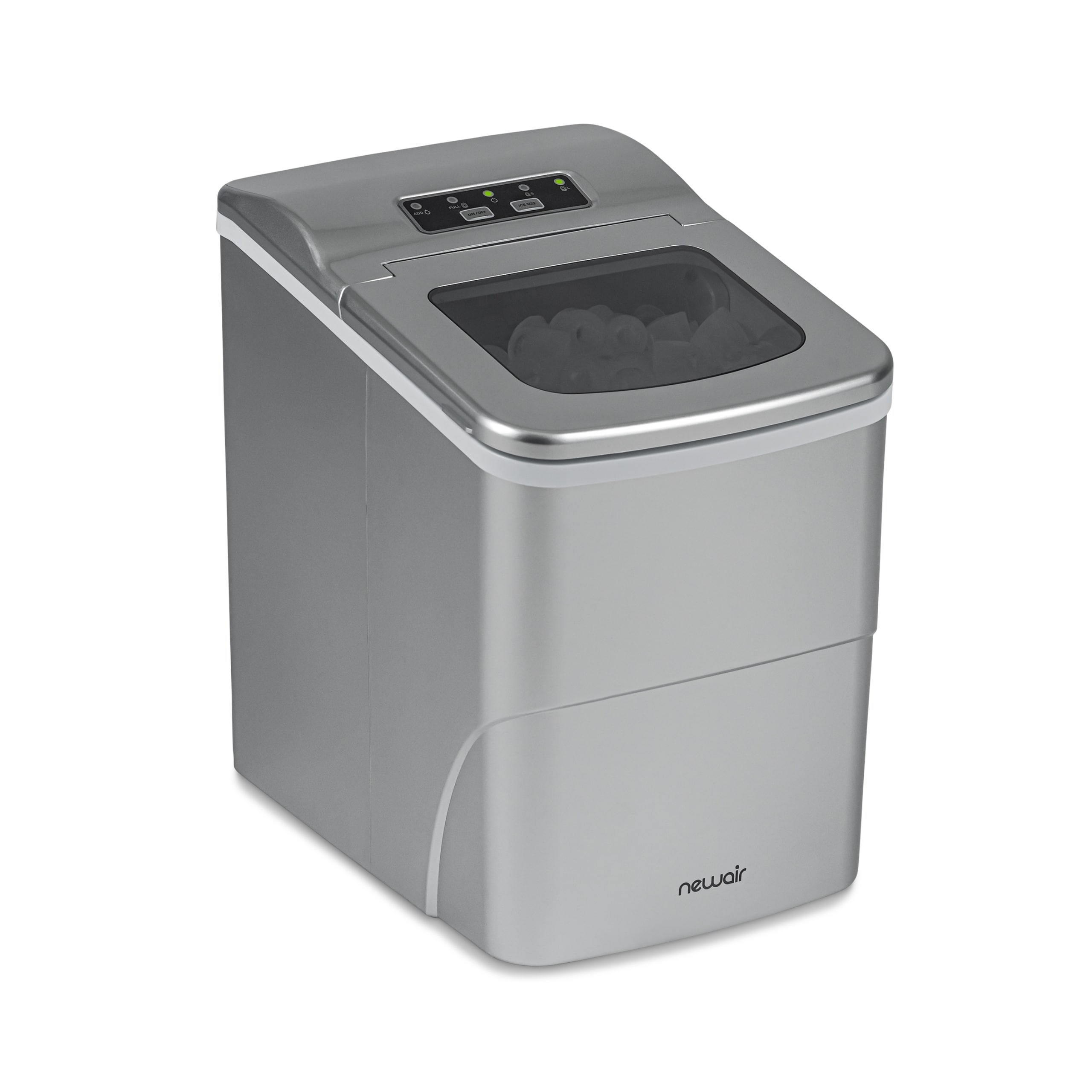 Newair 26 lb Silver Portable Countertop Ice Maker