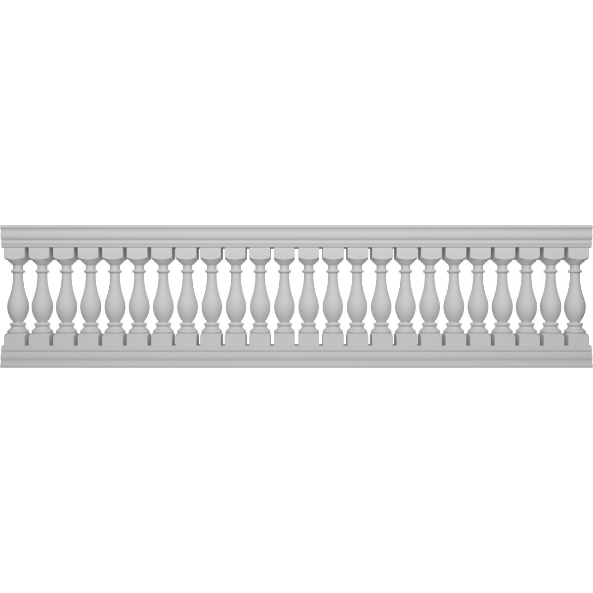 Ekena Millwork BALK38X144LGG FiberThane 12-Feet x 38-Inches Legacy Fiberglass Deck Rail Kit