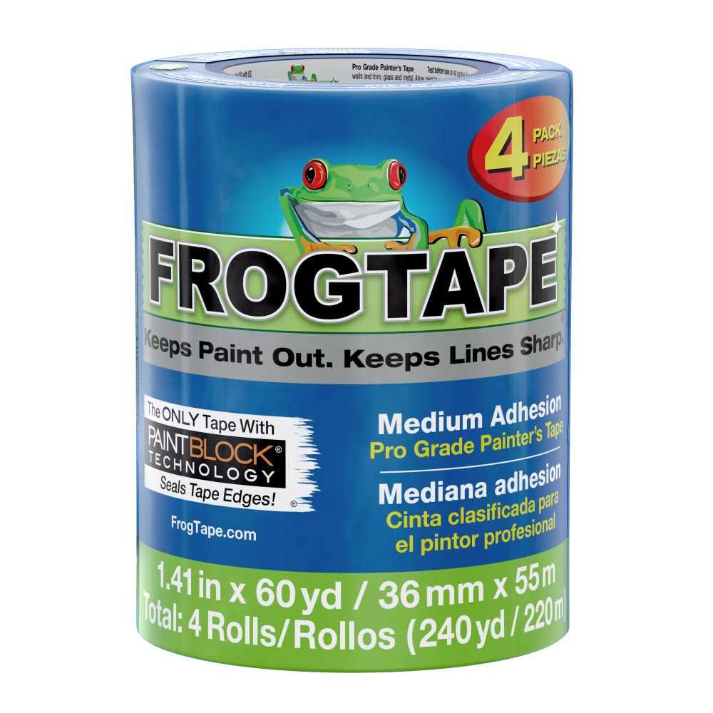 FrogTape 1.41 in. x 60 yd. Green Multi-Surface Painter's Tape, 4 Pack
