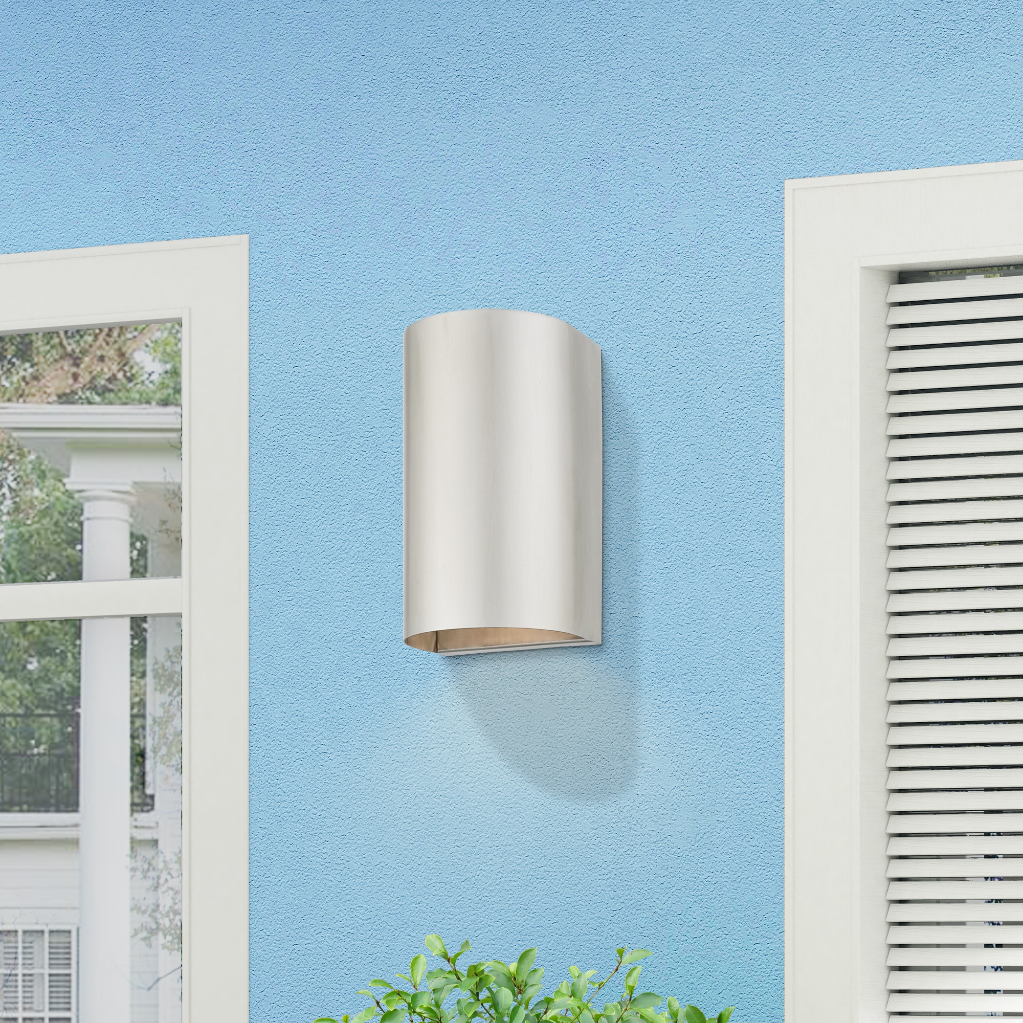 Brushed Nickel Dimmable Direct Wired Electric Sconce