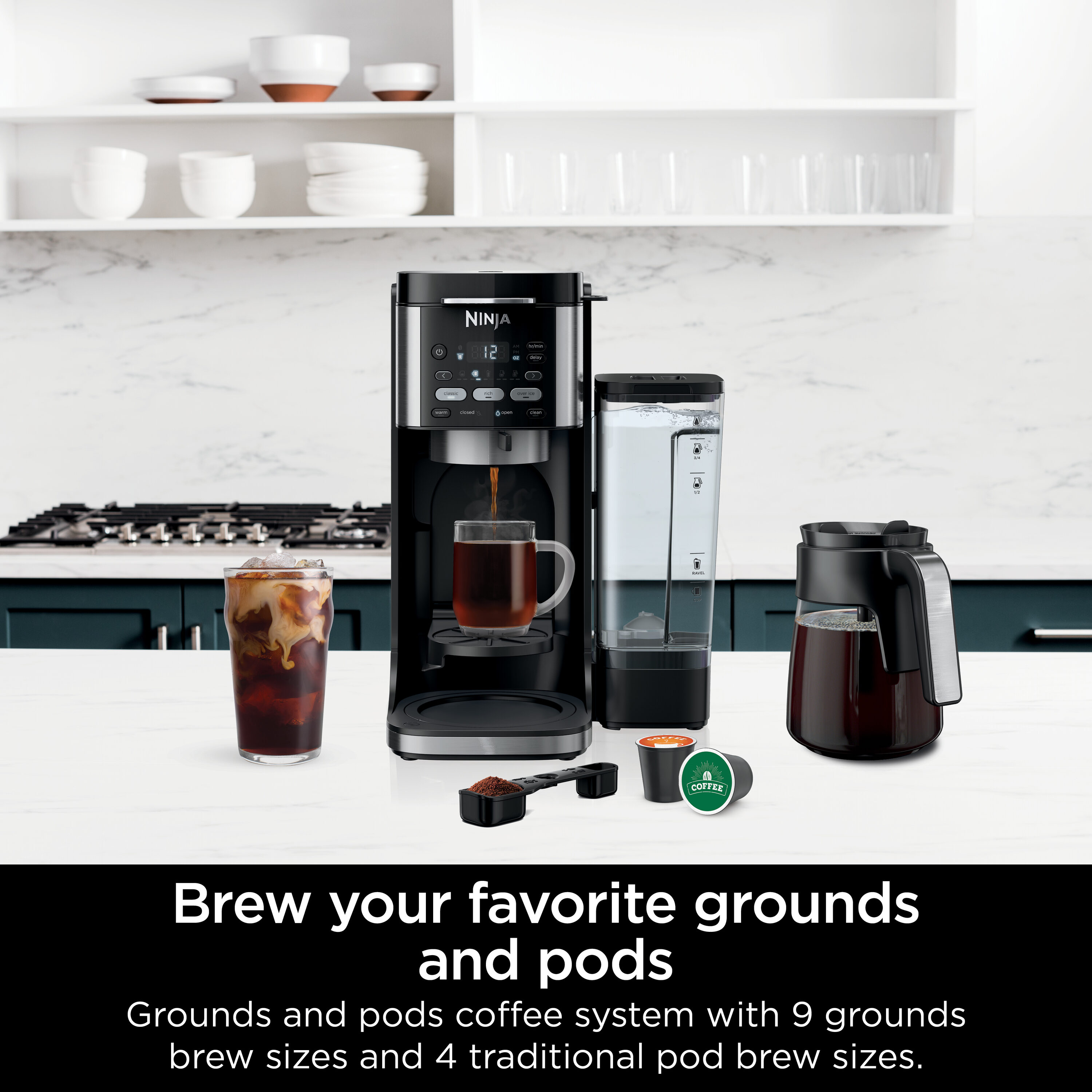 Coffee Maker  How to Brew Grounds and Espresso Pods (Ninja