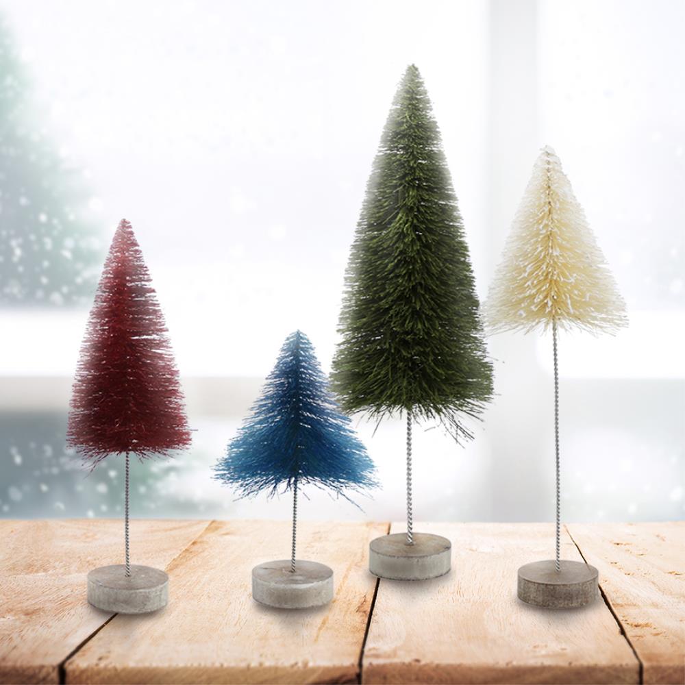 allen + roth 13-in Decoration Tree (4-Pack) Christmas Decor at Lowes.com