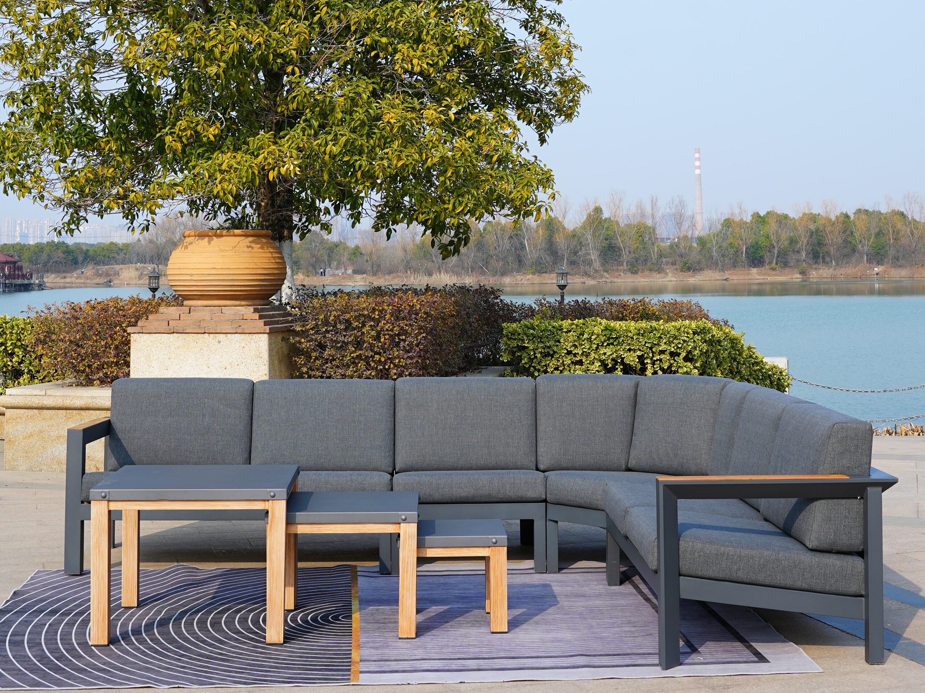 Moda Furnishings 2327-41T-NO-GR Patio-Conversation-Sets - View #6