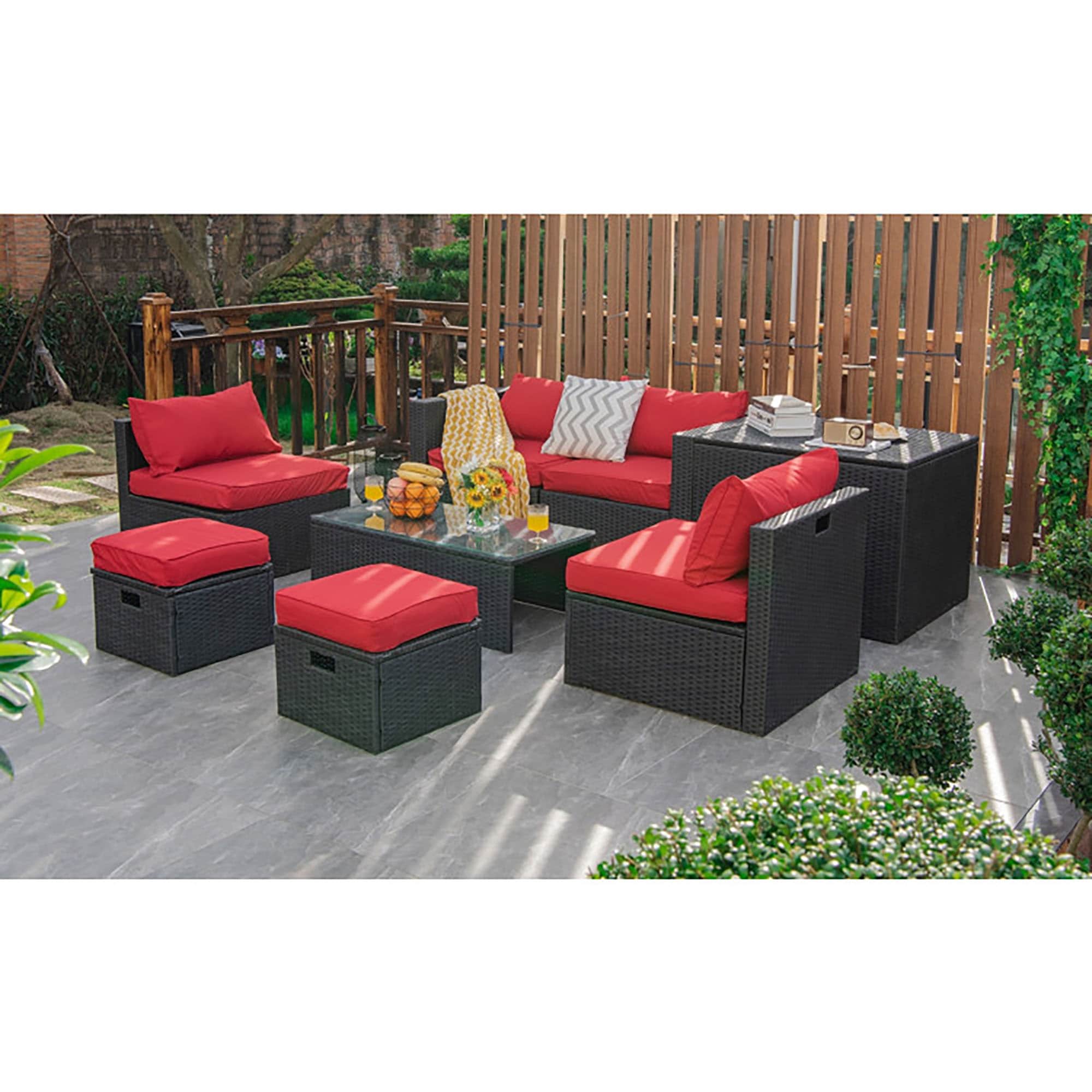CASAINC CN-WFQ02-OR Patio-Conversation-Sets - View #2