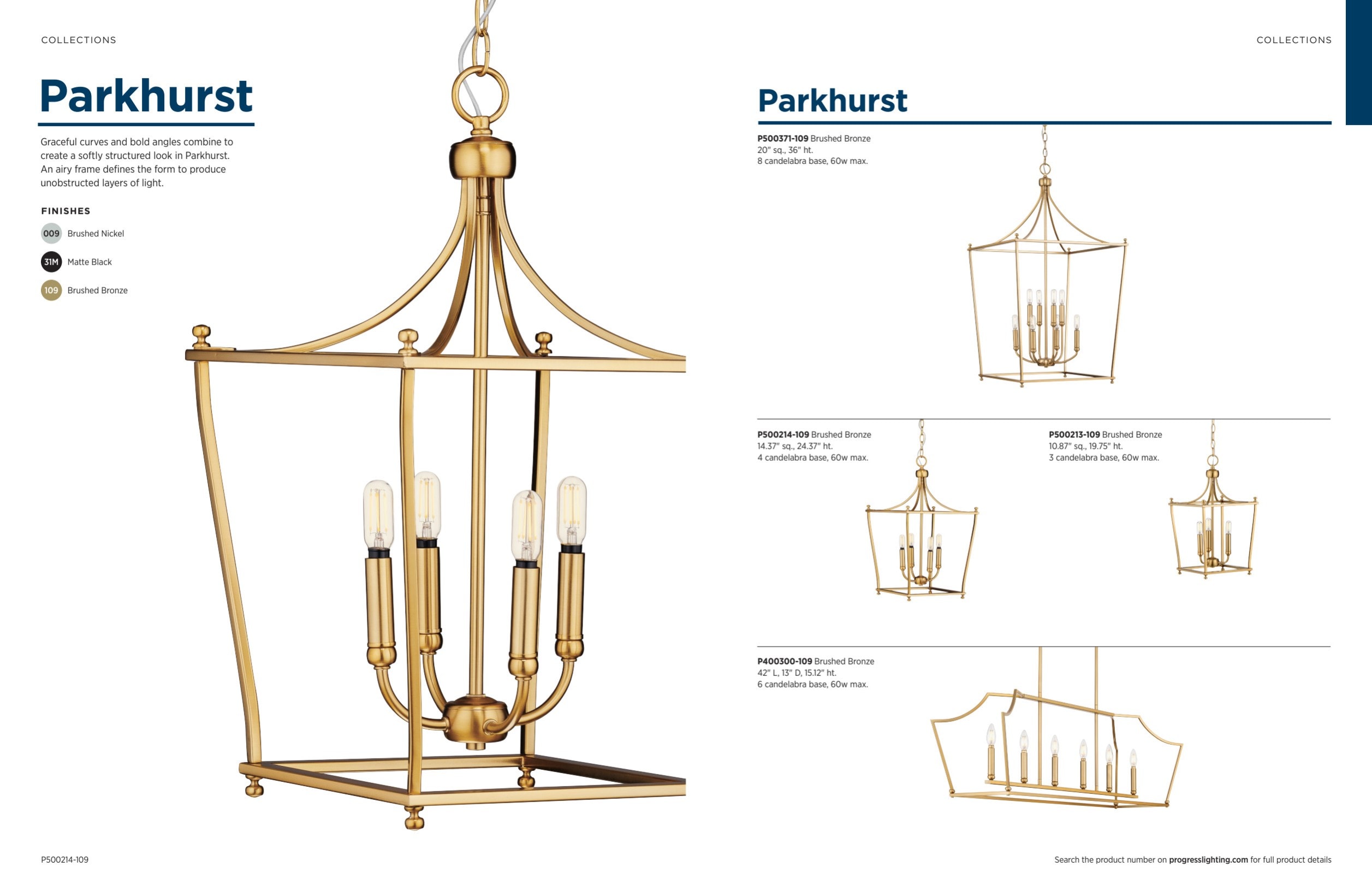 Parkhurst Matte Black 3-Light Steel Lantern Pendant