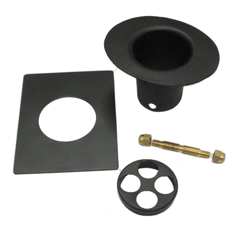 Monarch Rain Chains 12201 Black Powder Coated Aluminum Gutter installation clip