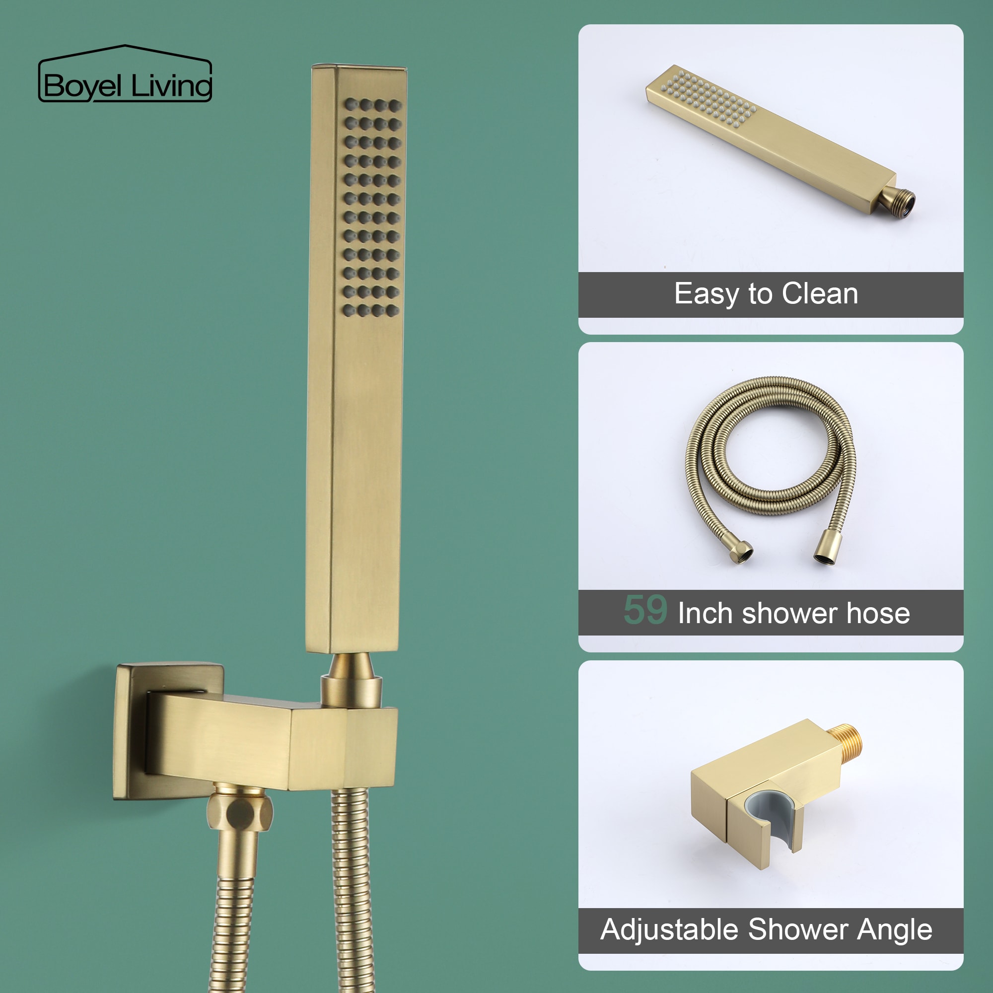 Clihome CSMD-880-19BG12 Showerhead-Bar-Panels - View #6