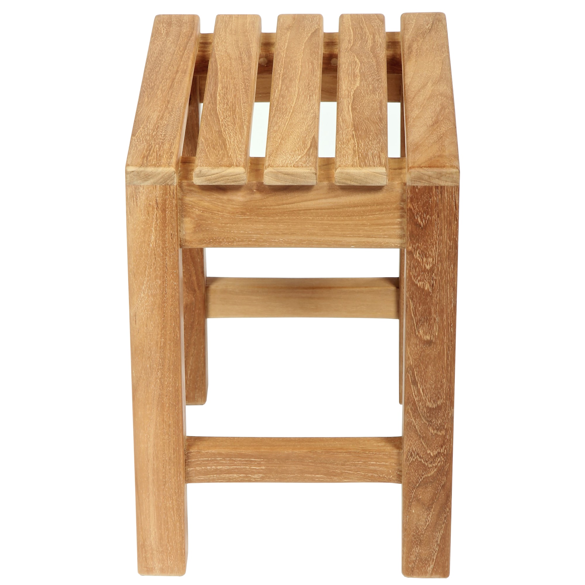 Elegant Teak Spa Safety Shower Bench - 23.5" Height