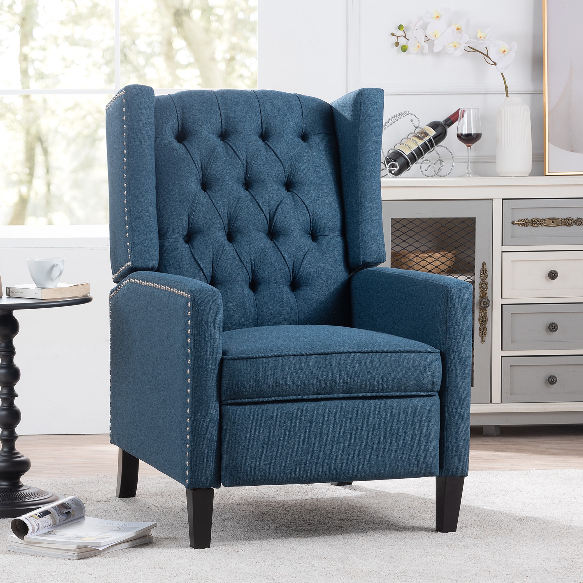 LOVMOR SF-WO-W68032508 Wide Manual Wing Chair Recliner