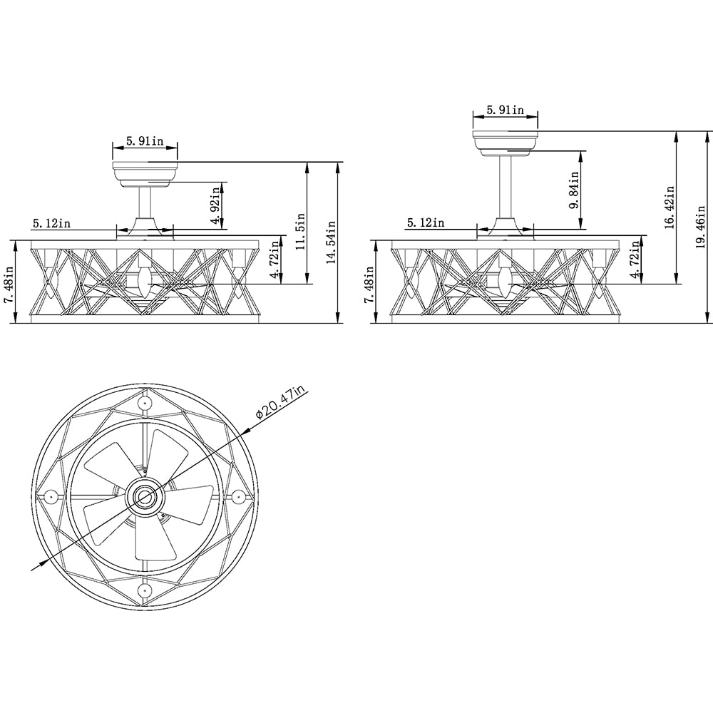 Sunrinx MG37-1-CF-16 Ceiling-Fans - View #16