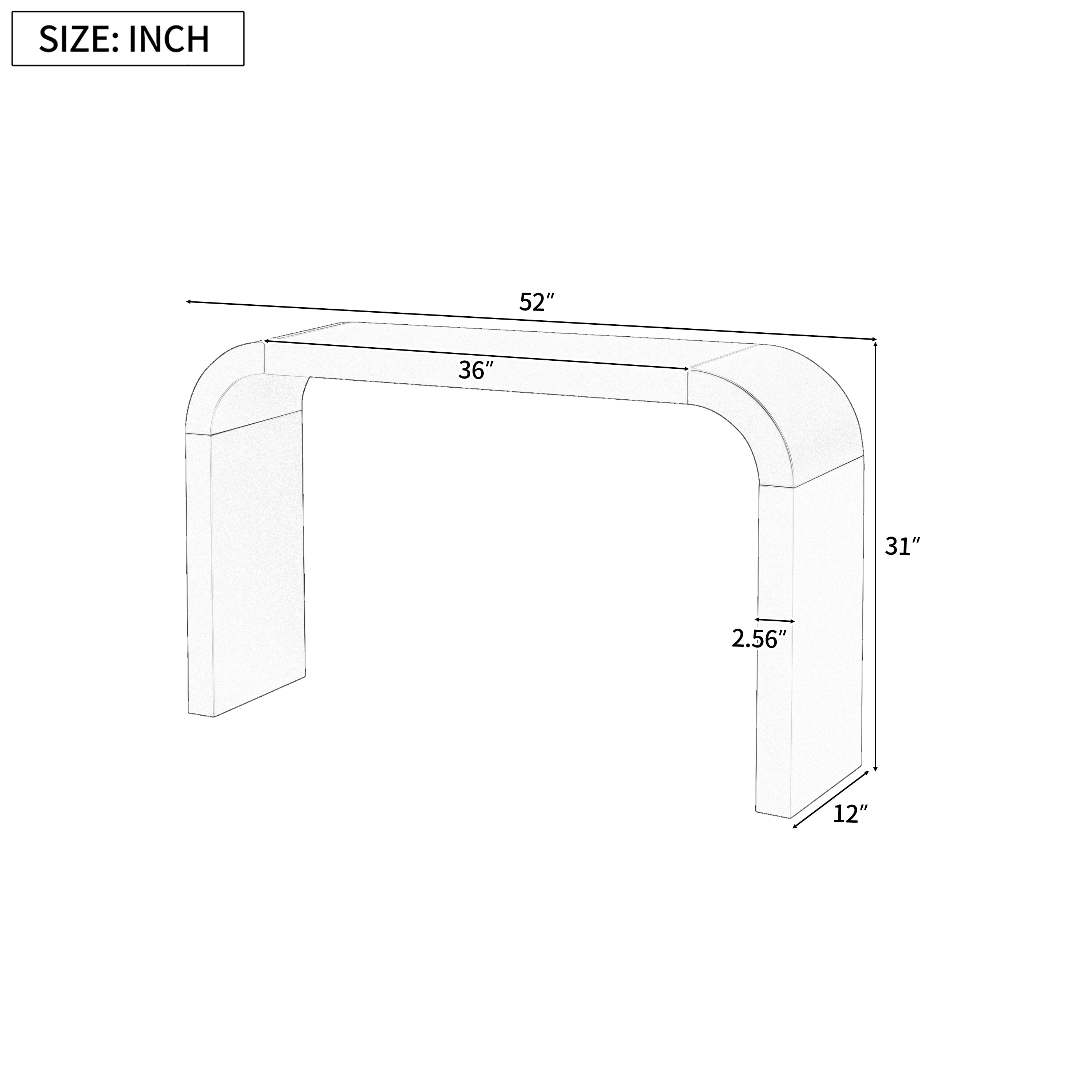 Tinyhomie Modern Minimalist Console Table Elegant and Versatile Design ...