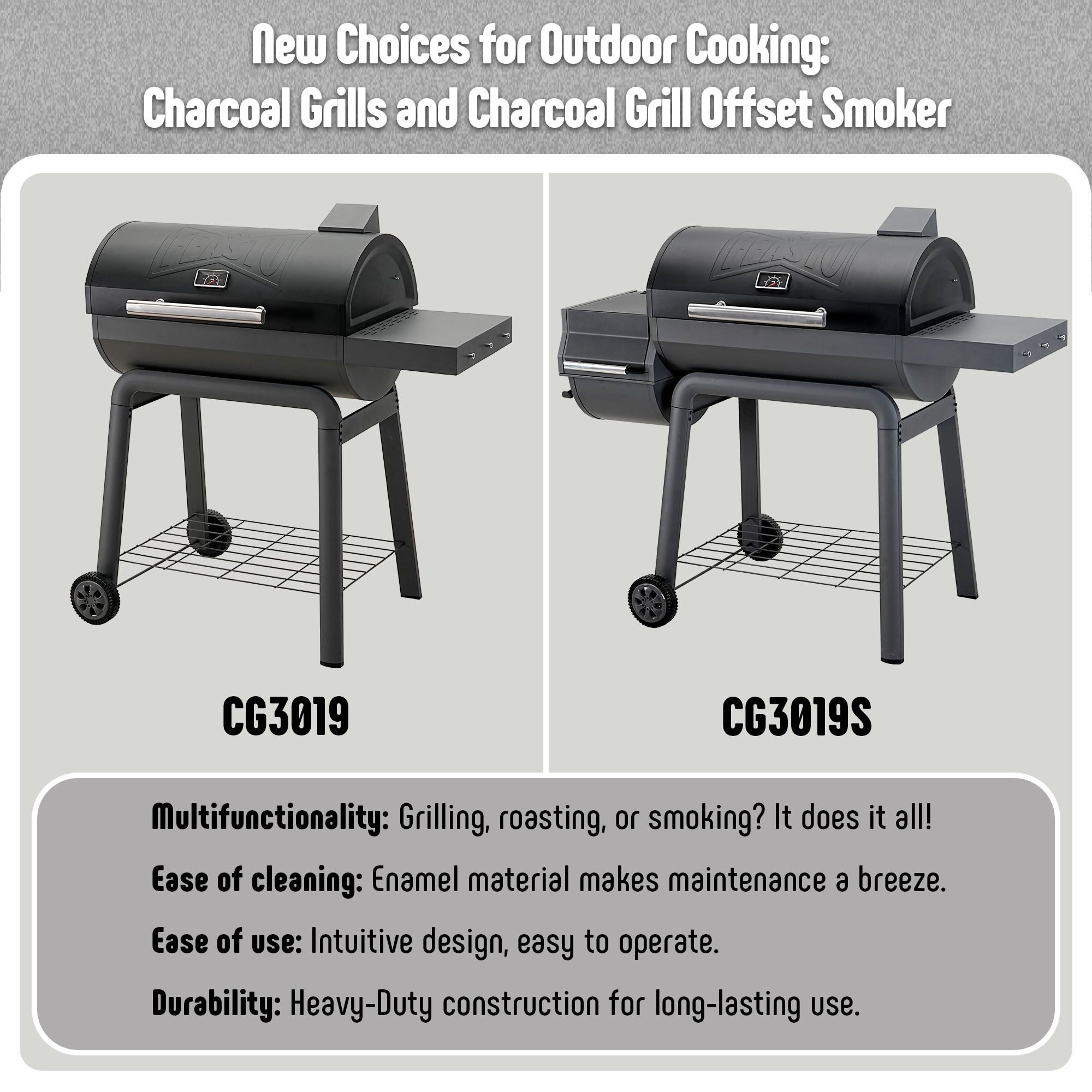 Feasto CG3019 Charcoal-Grills - View #9