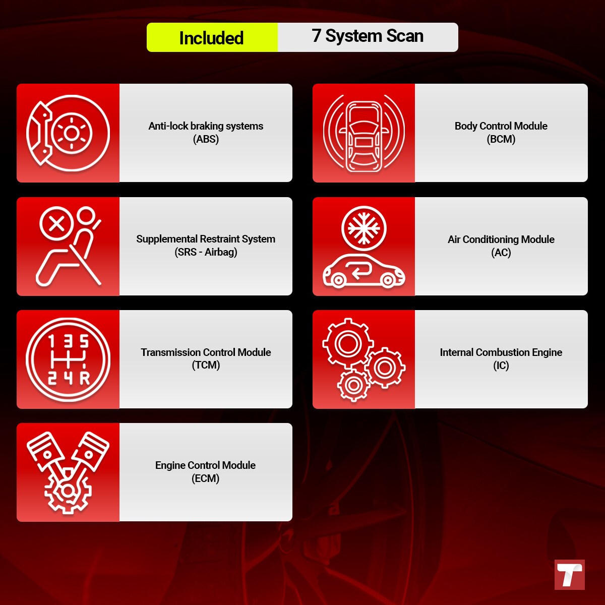 THINKSCAN PLUS S7 - OBD2 Scanner ABS/SRS/Engine/Transmission/BCM/AC/IC —  THINKCAR