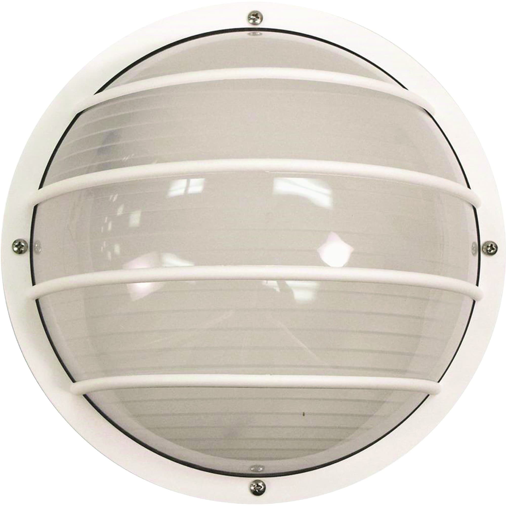 Volume Lighting V8852-6 1 -Light 10.25-in H Satin White Hardwired Outdoor Wall Light