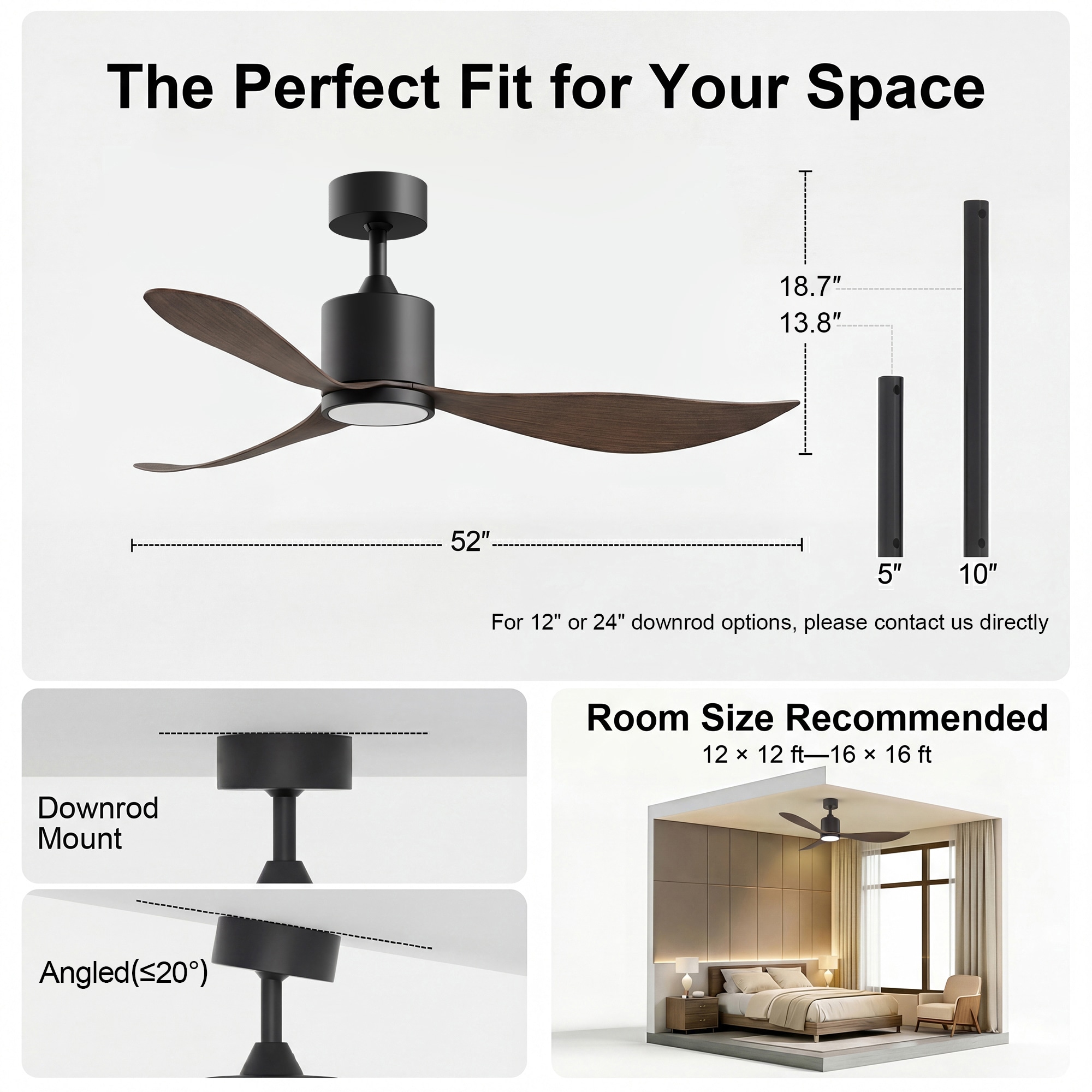 GreenEver CFL-0002-BW Ceiling-Fans - View #4