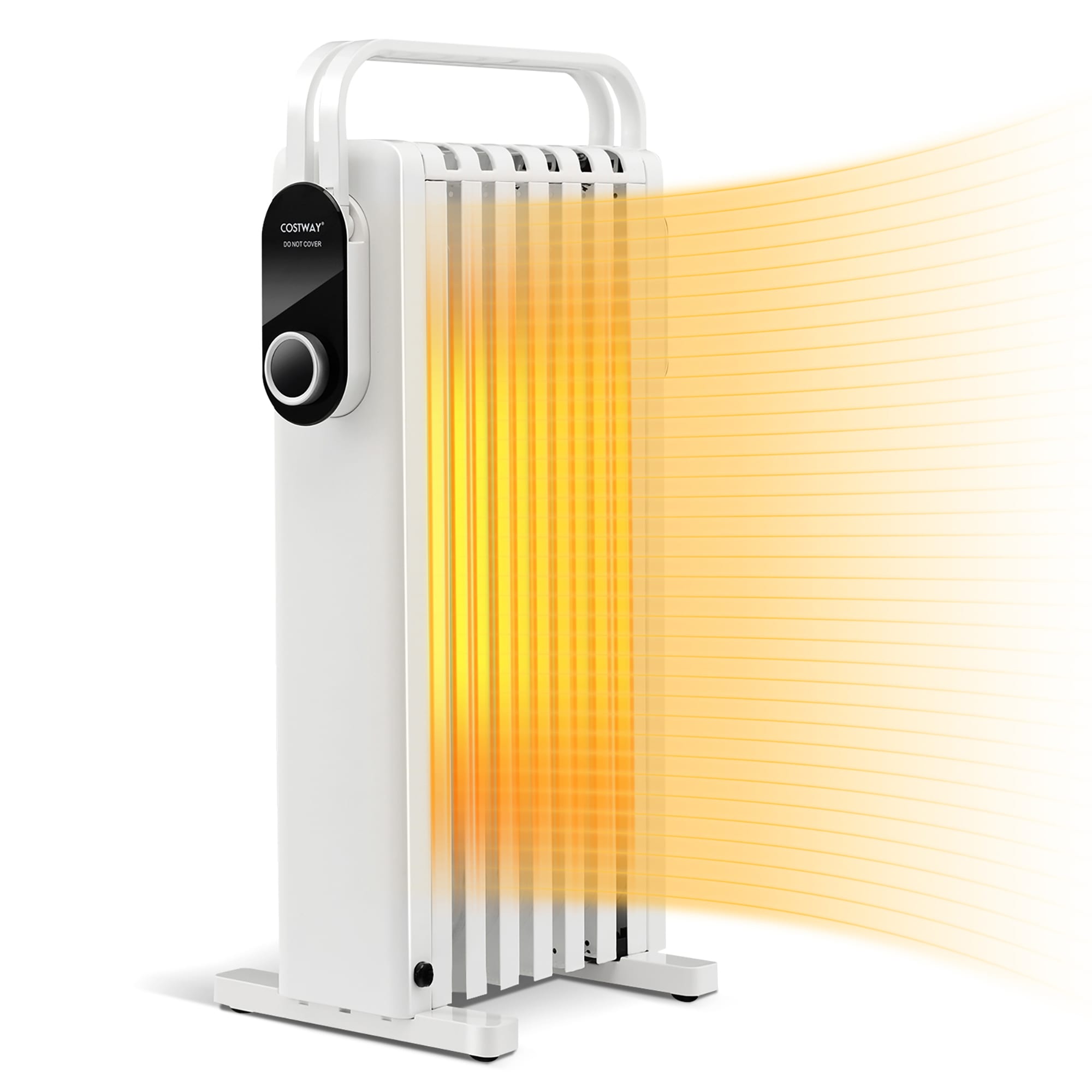 Goplus ES10201US-WH Up to 1500-Watt Fan Cabinet Indoor Electric Space Heater