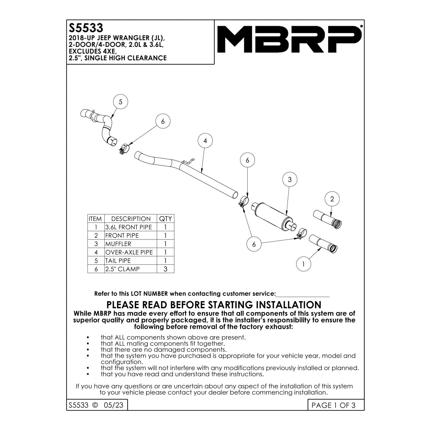 MBRP S5533304 Exterior-Car-Acc - View #2