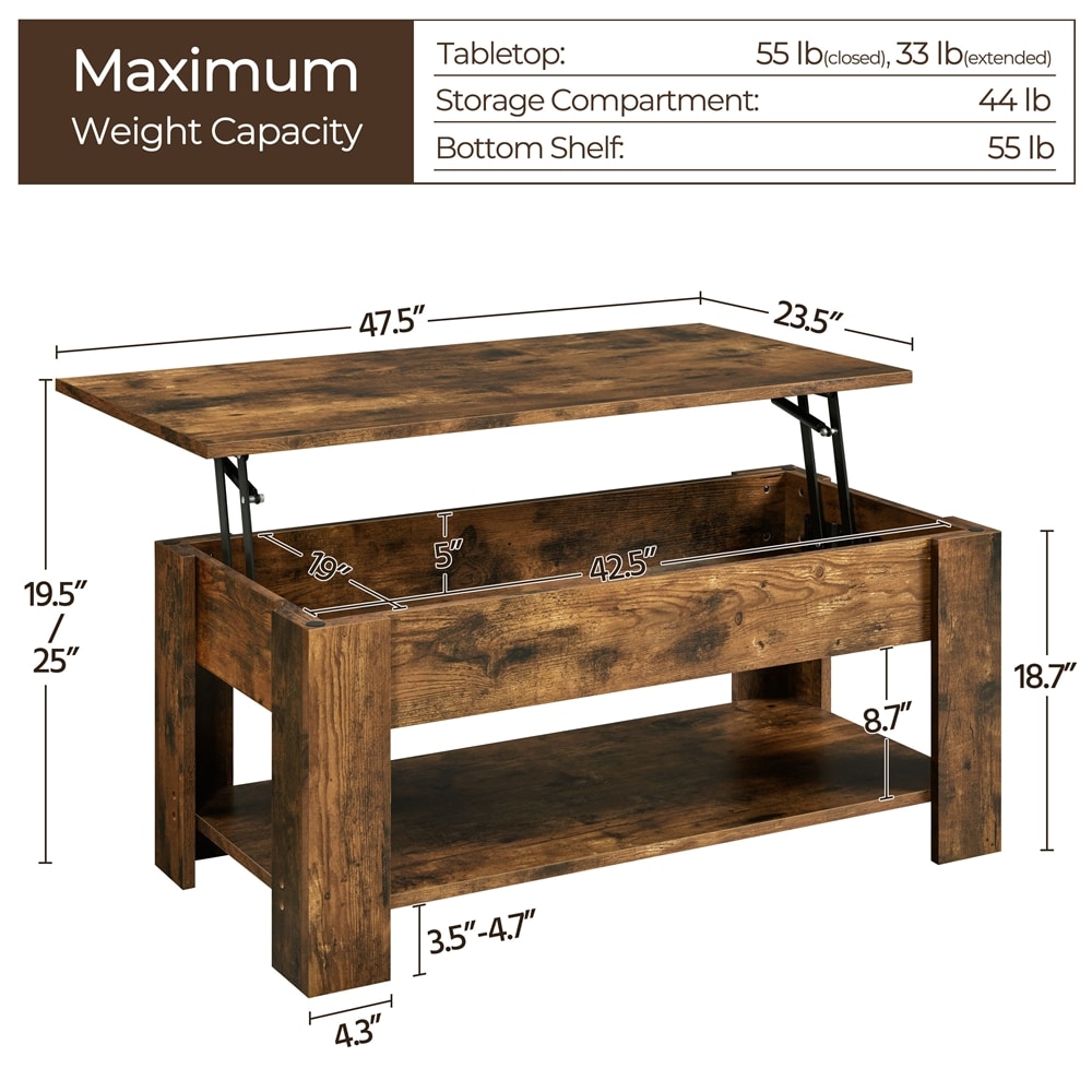 Yaheetech LSWDLJ0001 Coffee-Tables - View #3