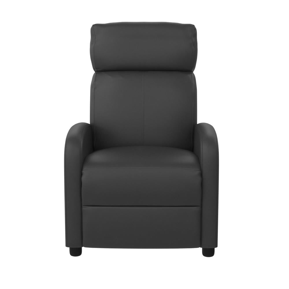 Dhp Moby Gray Faux Leather, Sleek Leather Recliner