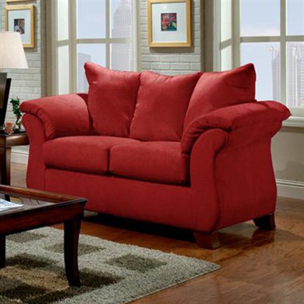 Chelsea Home Armstrong Casual Sensations Red Brick Loveseat in the ...