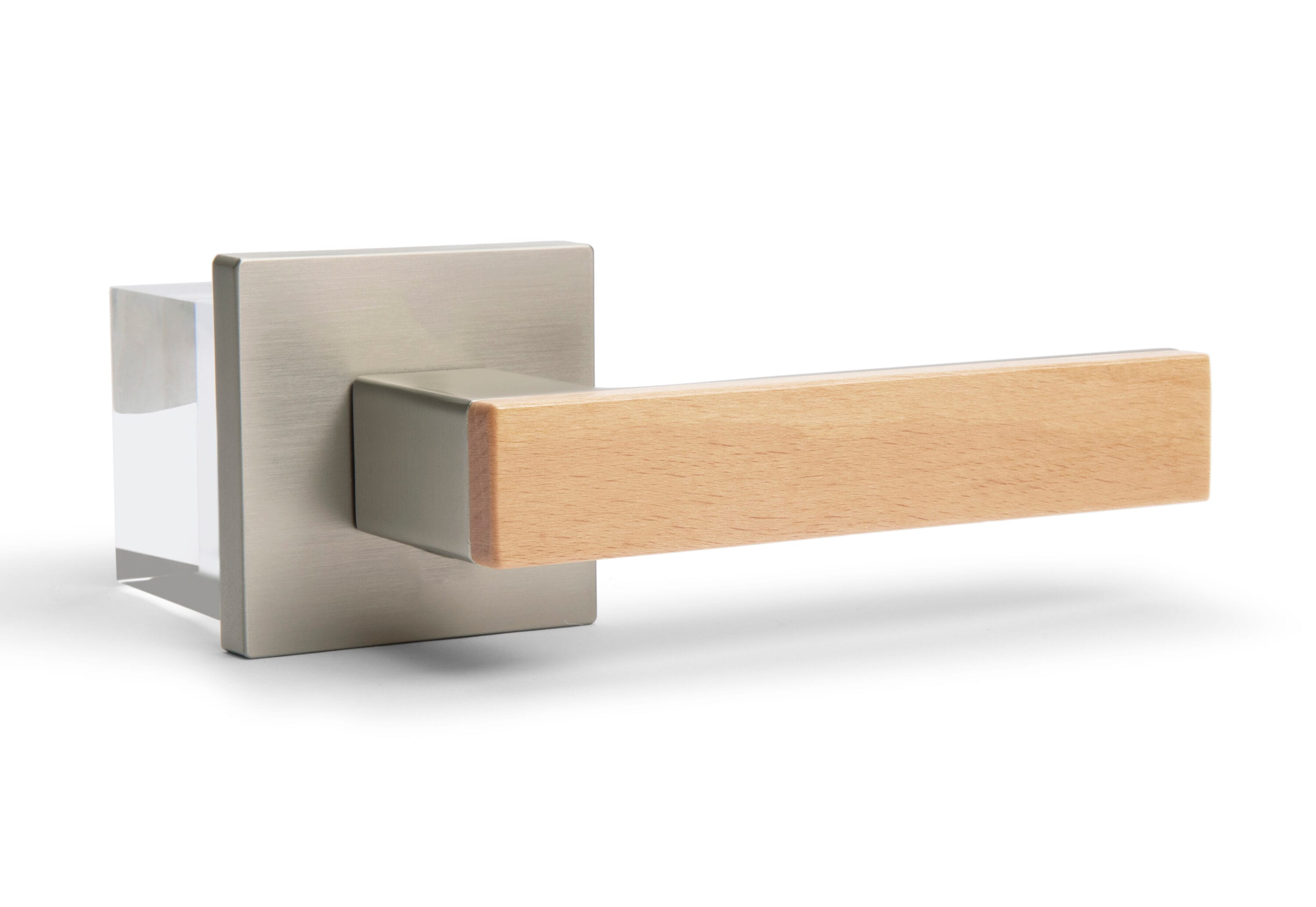 McBowery MB-1109PVSN-RH Summit Satin Nickel Right-handed Interior Bed/Bath Hall/Closet Combined Door Handle