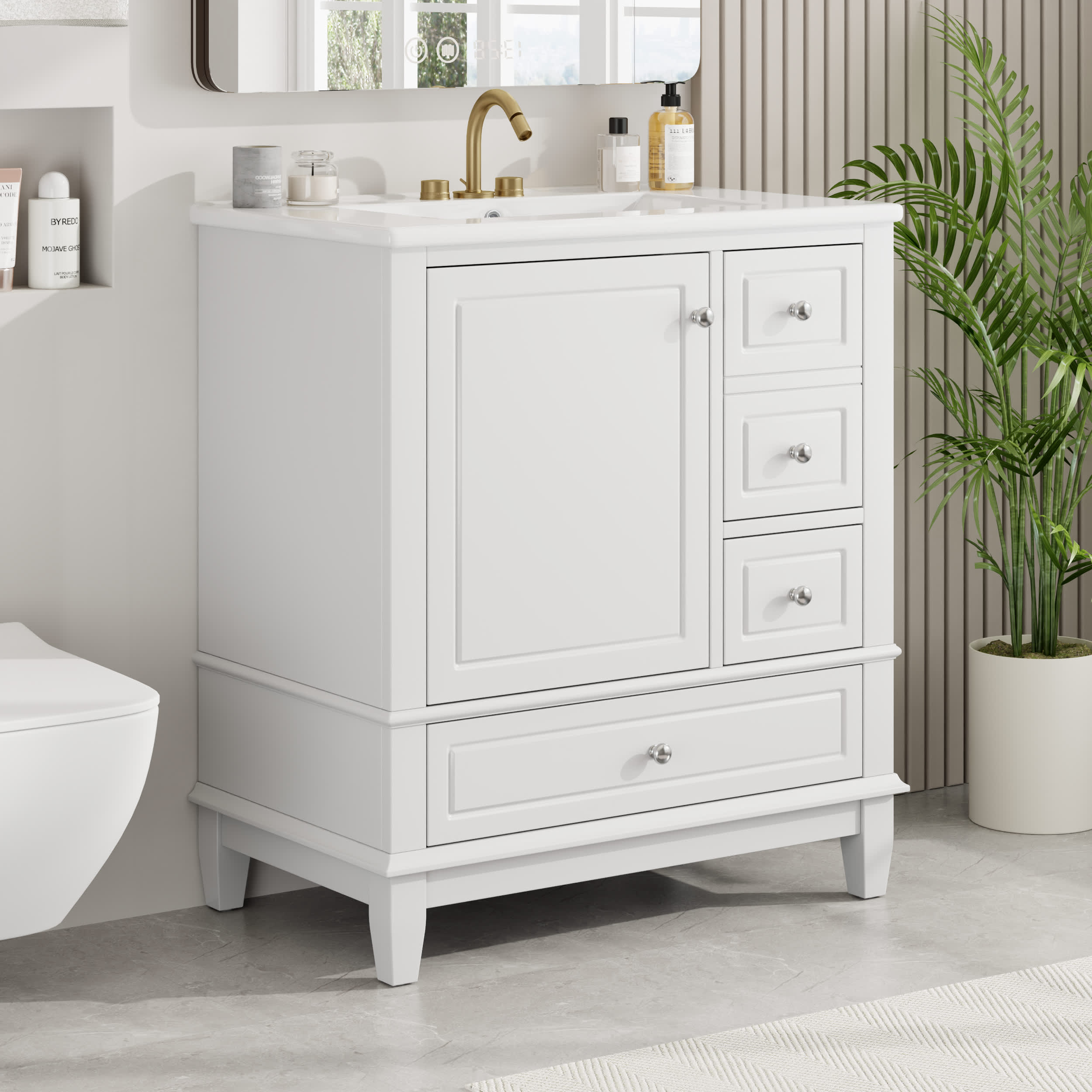 Misty Moon LW0406-NHBO-YSG-26 Bath-Vanity-Combo - View #3