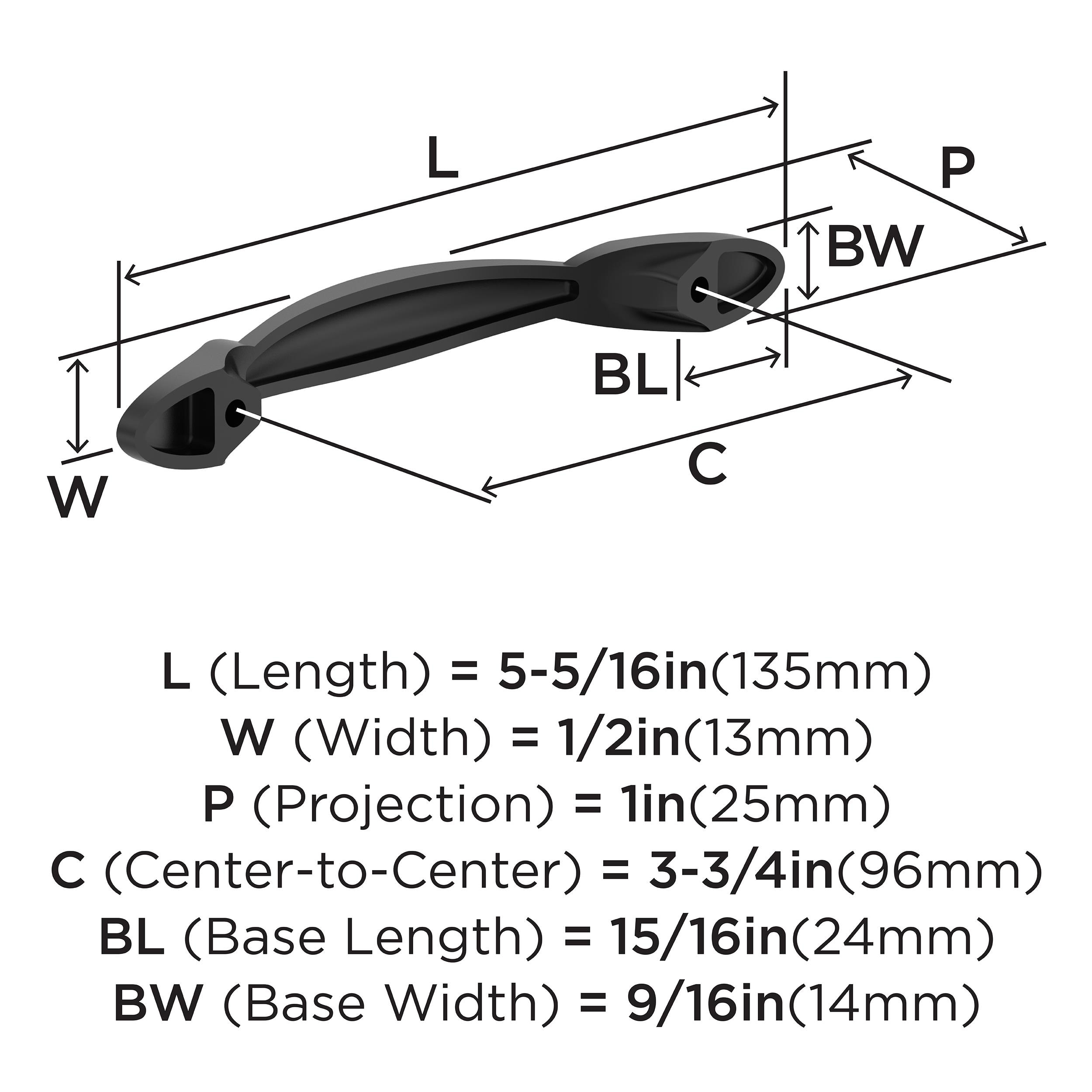Amerock 10VMP21172FB Cabinet-Pulls - View #4