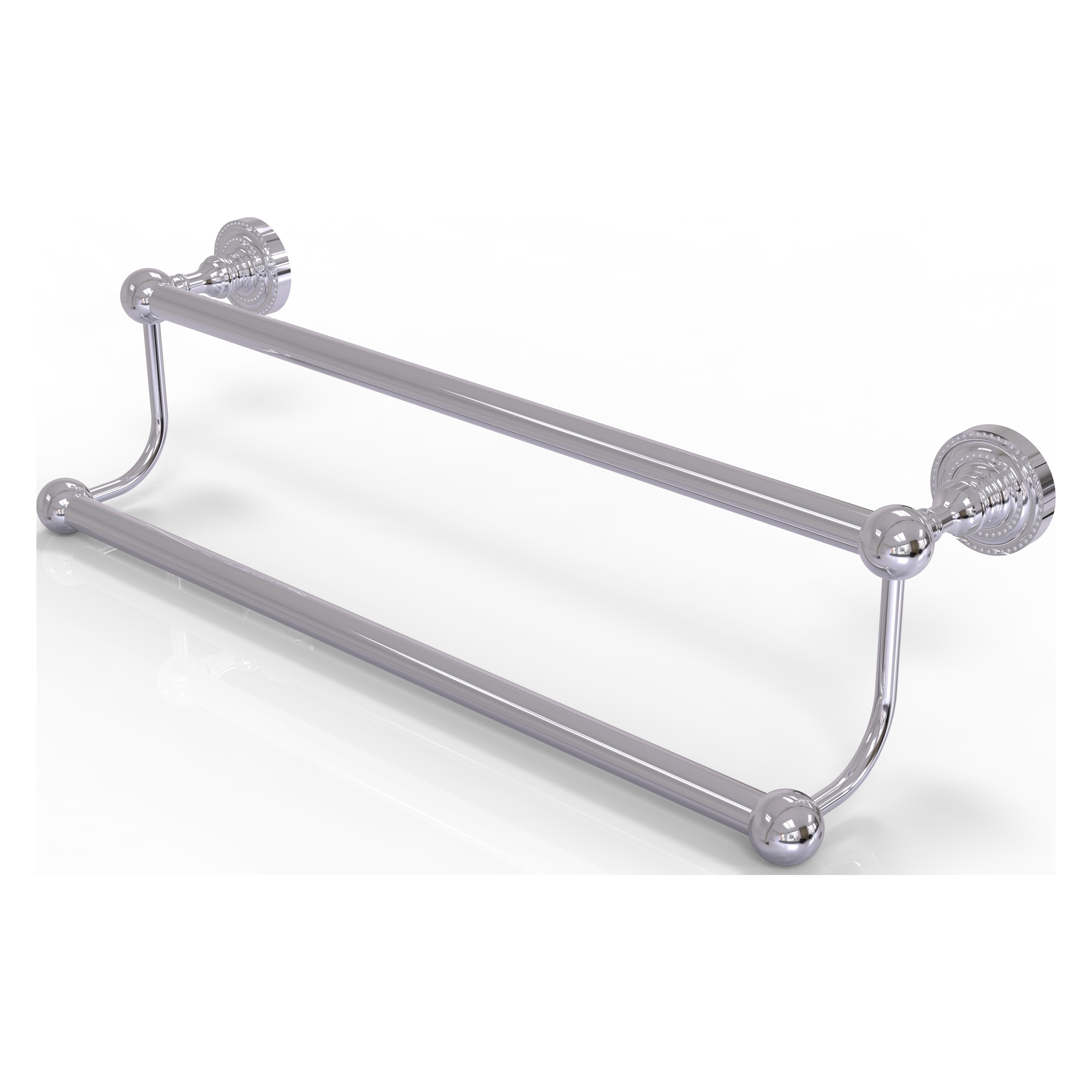 Allied Brass DT-72/18-PC Dottingham 18-in double Polished Chrome Wall mount Double Towel Bar