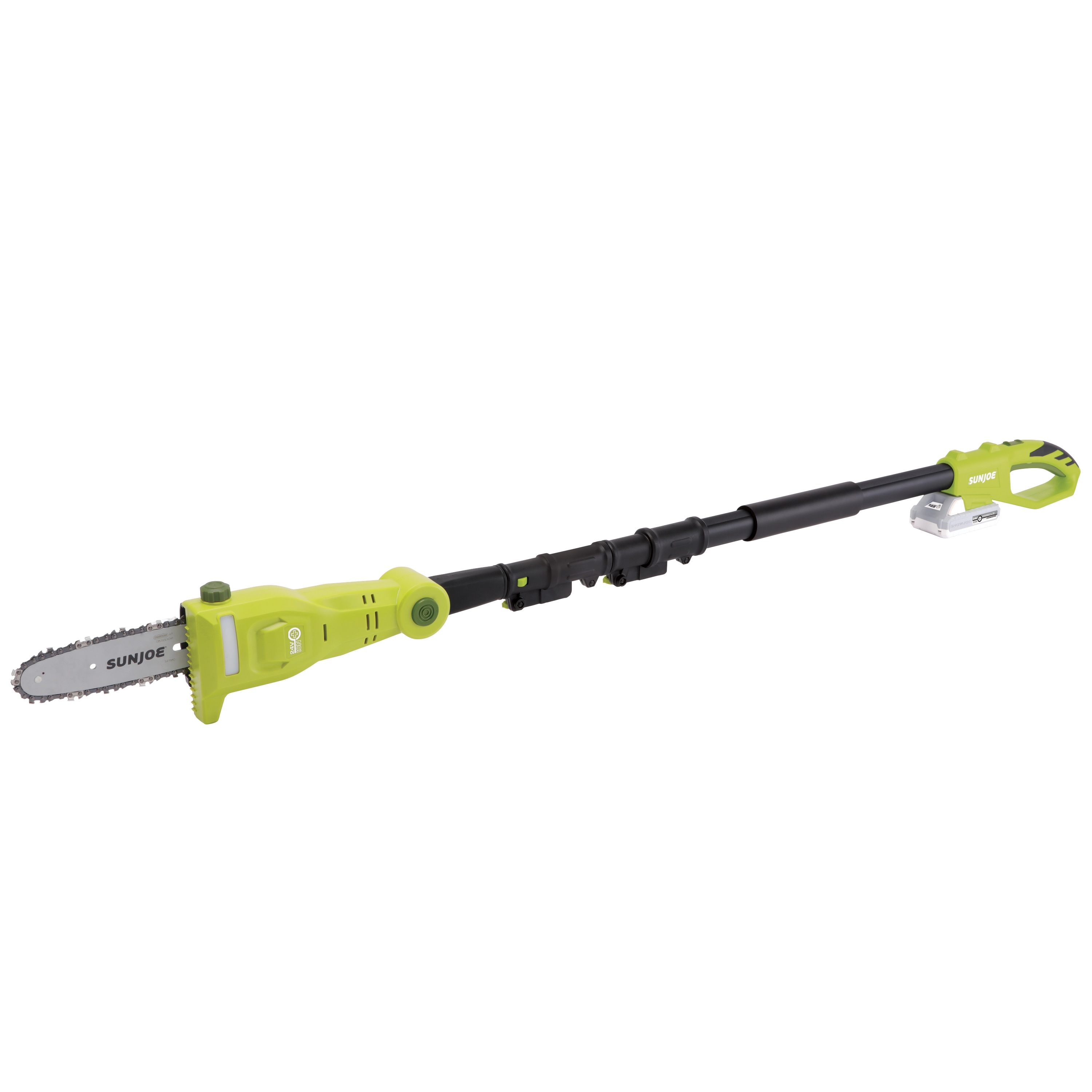 Sun Joe 24-Volt 8-in Cordless Electric Pole Saw Ah (Battery Charger  Included) In The Cordless Electric Pole Saws Department At