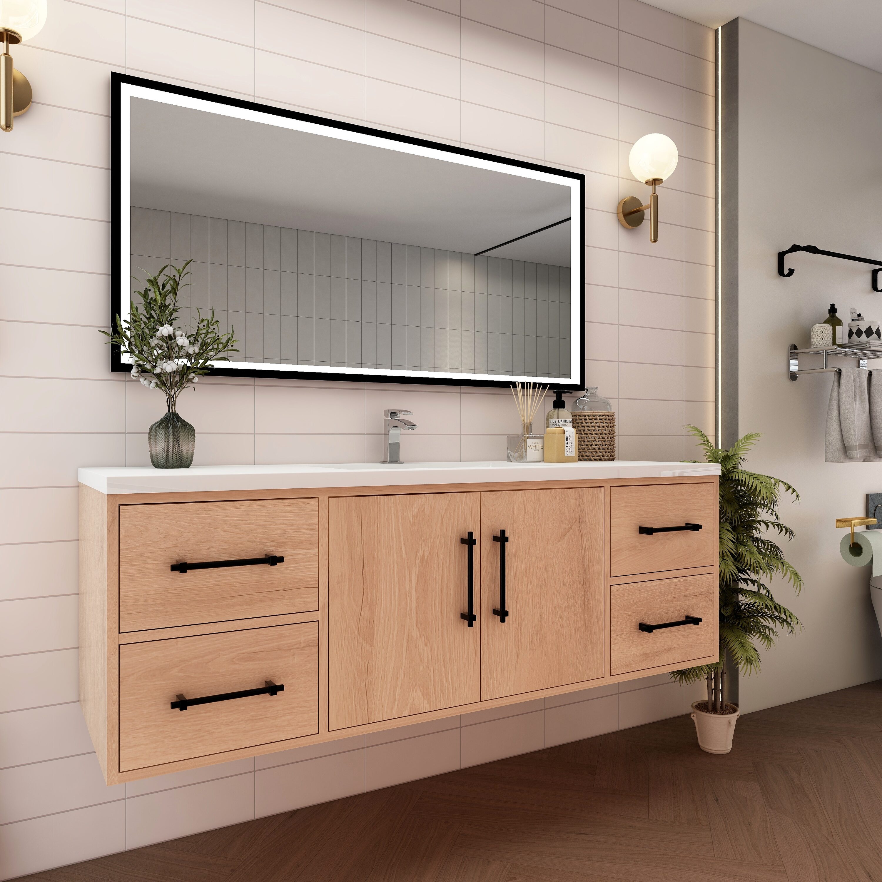 BV Better Vanity VICTORIA60SWH-RO Bath-Vanity-Combo - View #3