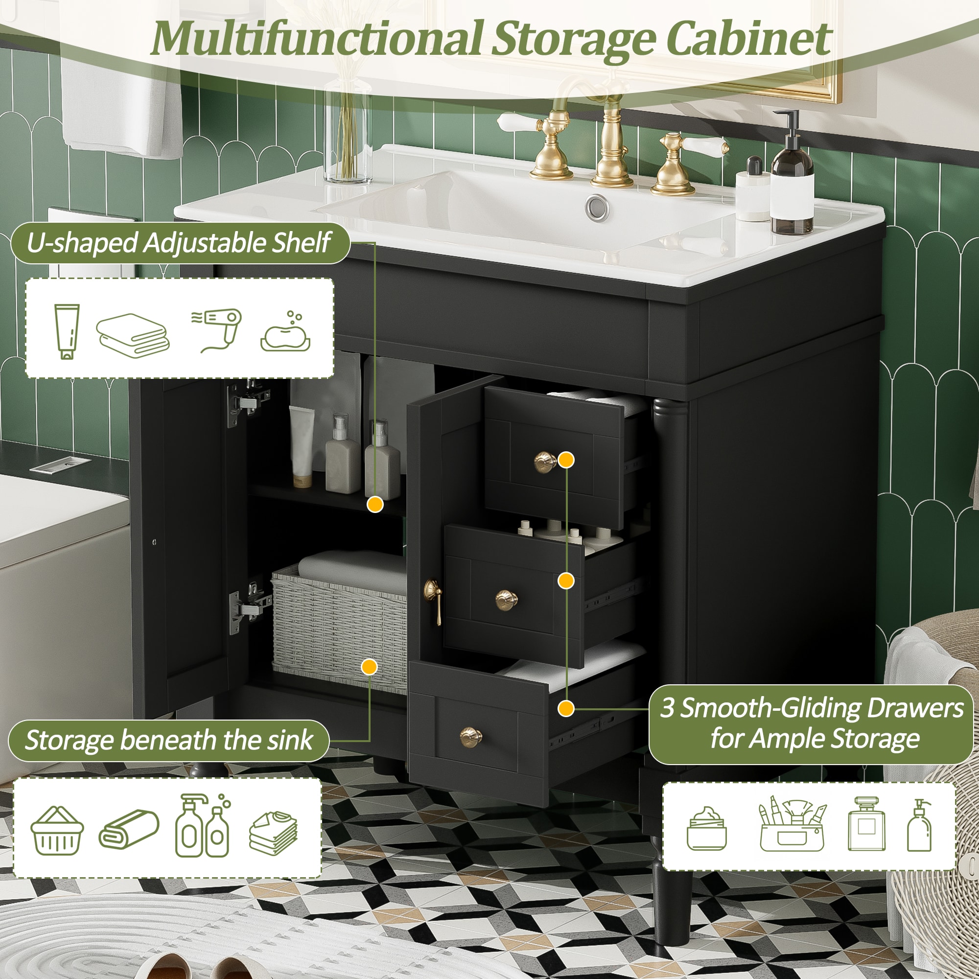 GDFStudio 345609 Bath-Vanity-Combo - View #8