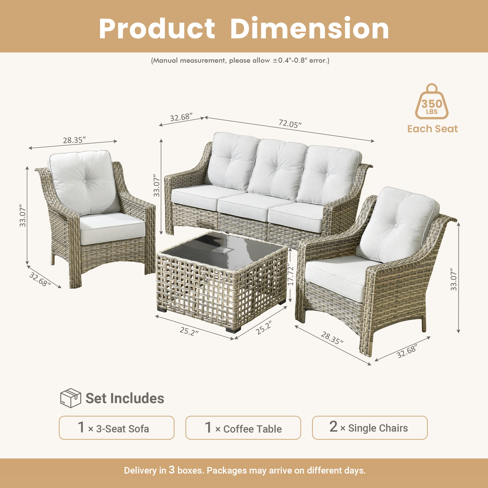 Ovios PD404 Patio-Conversation-Sets - View #6