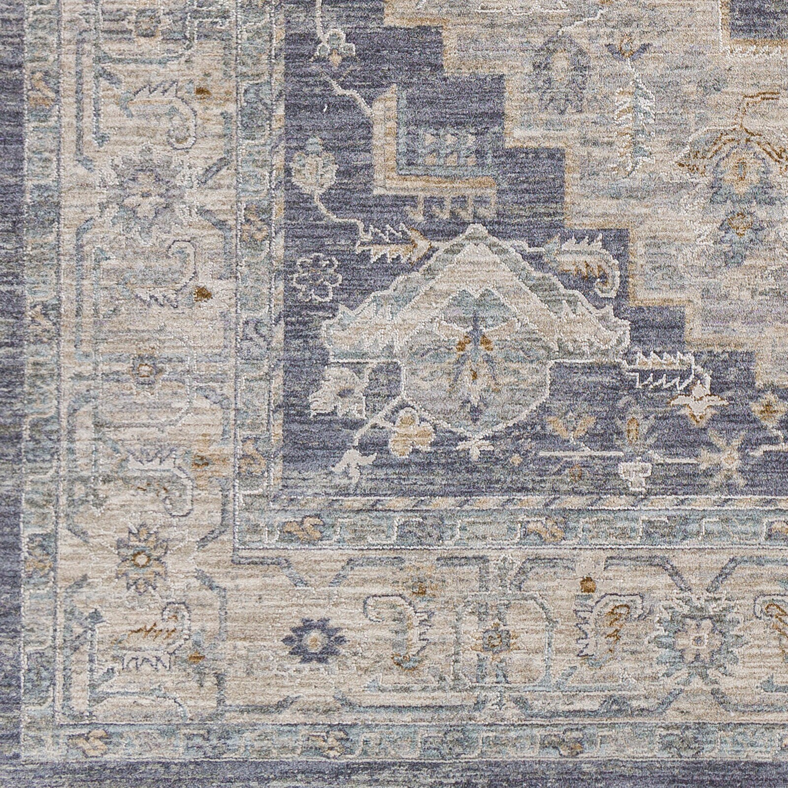 Surya Avant Garde 3 X 4 (ft) Medium Grey Indoor Medallion Oriental Area Rug  in the Rugs department at