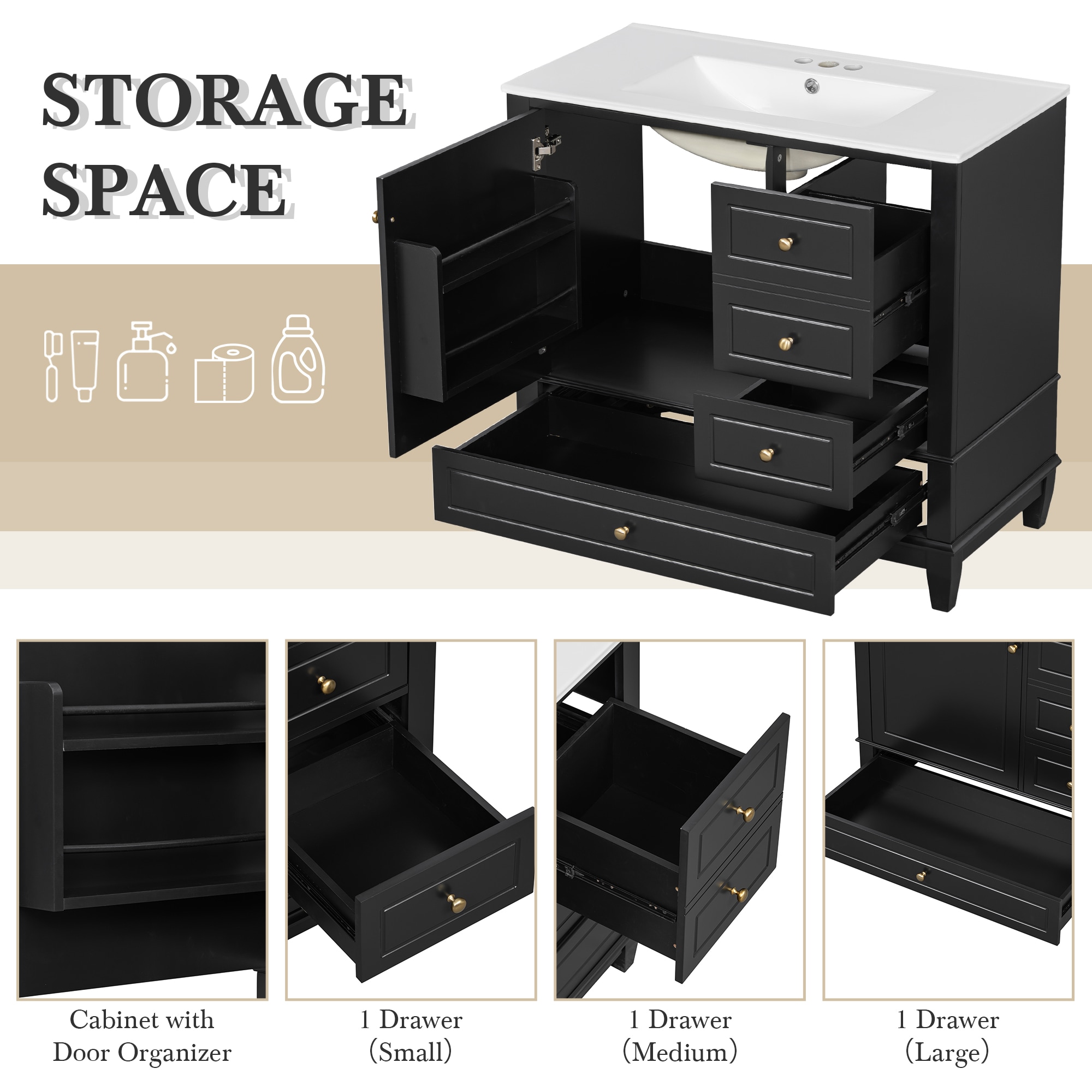 ModernLuxe L3P-N725P296576B Bath-Vanity-Combo - View #6