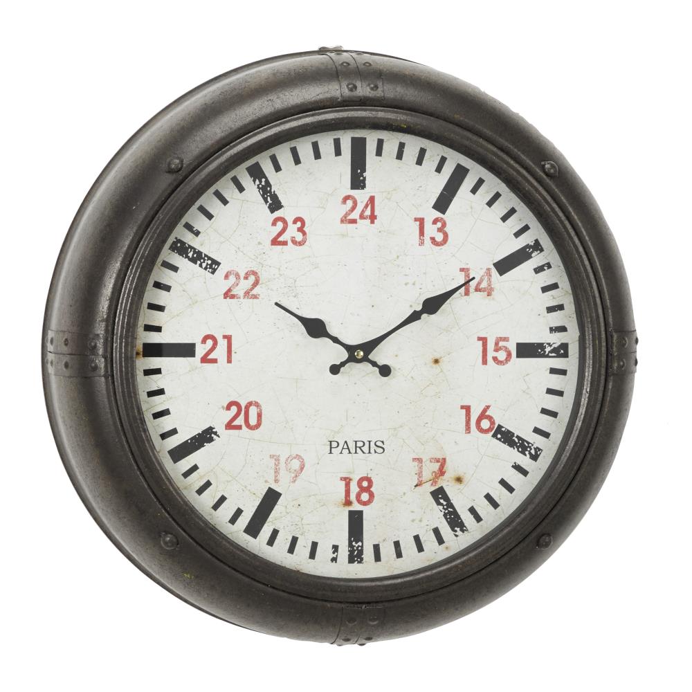 Grayson Lane Analog Round Wall Clock in the Clocks department at Lowes.com